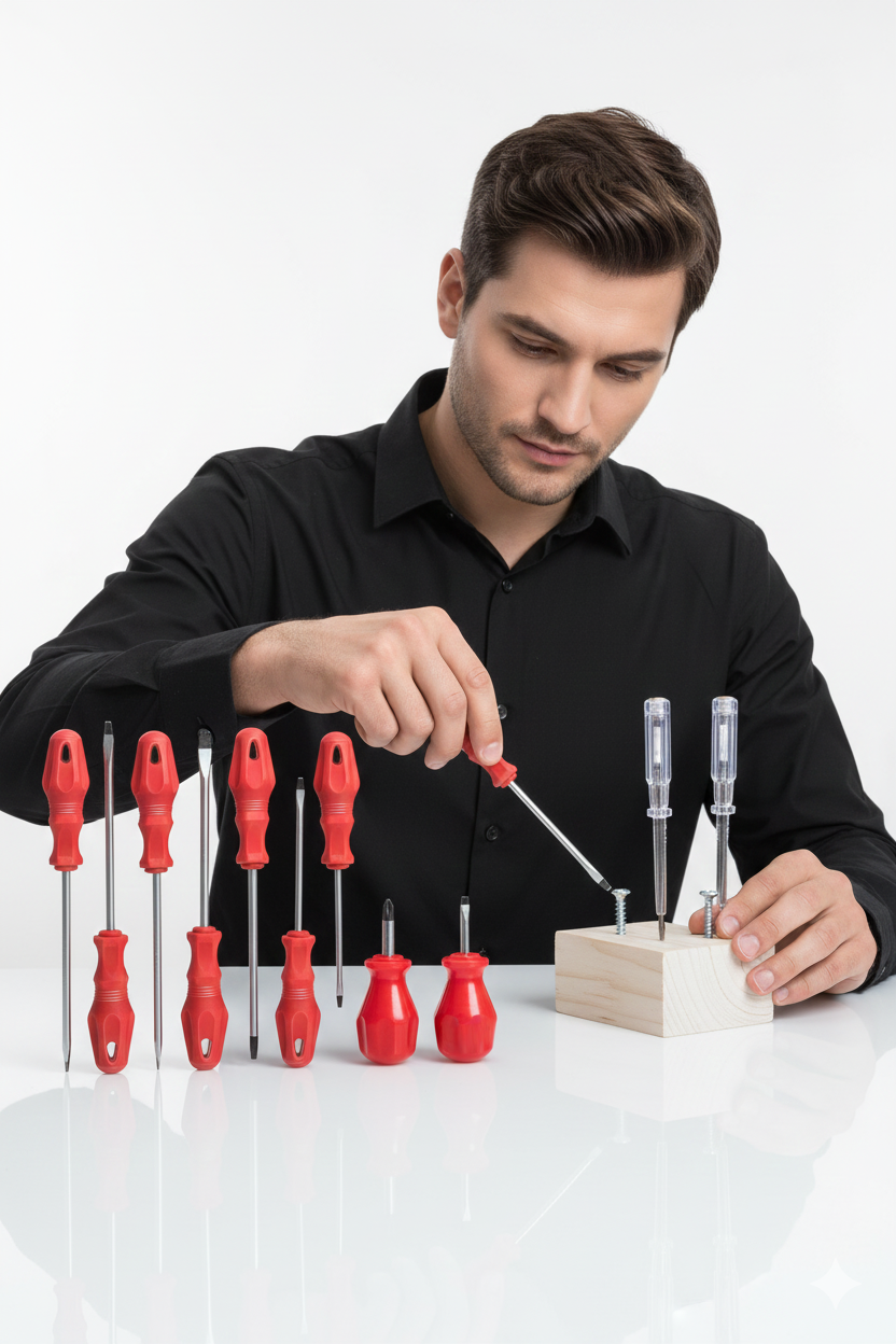 11 Parça Profesyonel Tornavida Seti Topaç Kontrol Kalem  Tamir Alet Seti 722509