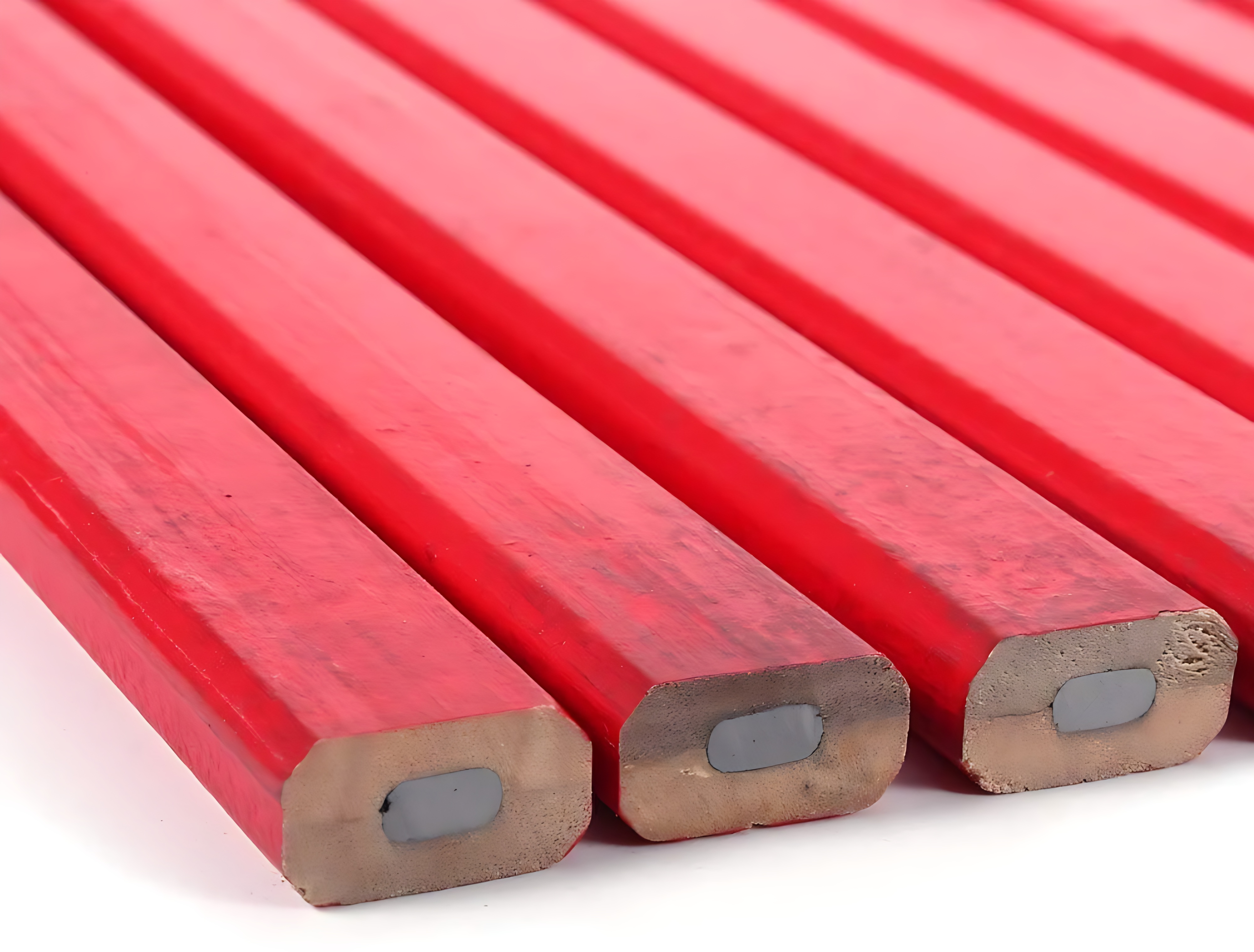 SİYAH 12'Lİ  Marangoz Kalemi - Ahşap İşleme Kalemi - Ahşap İşleme İşaretleme Araçları