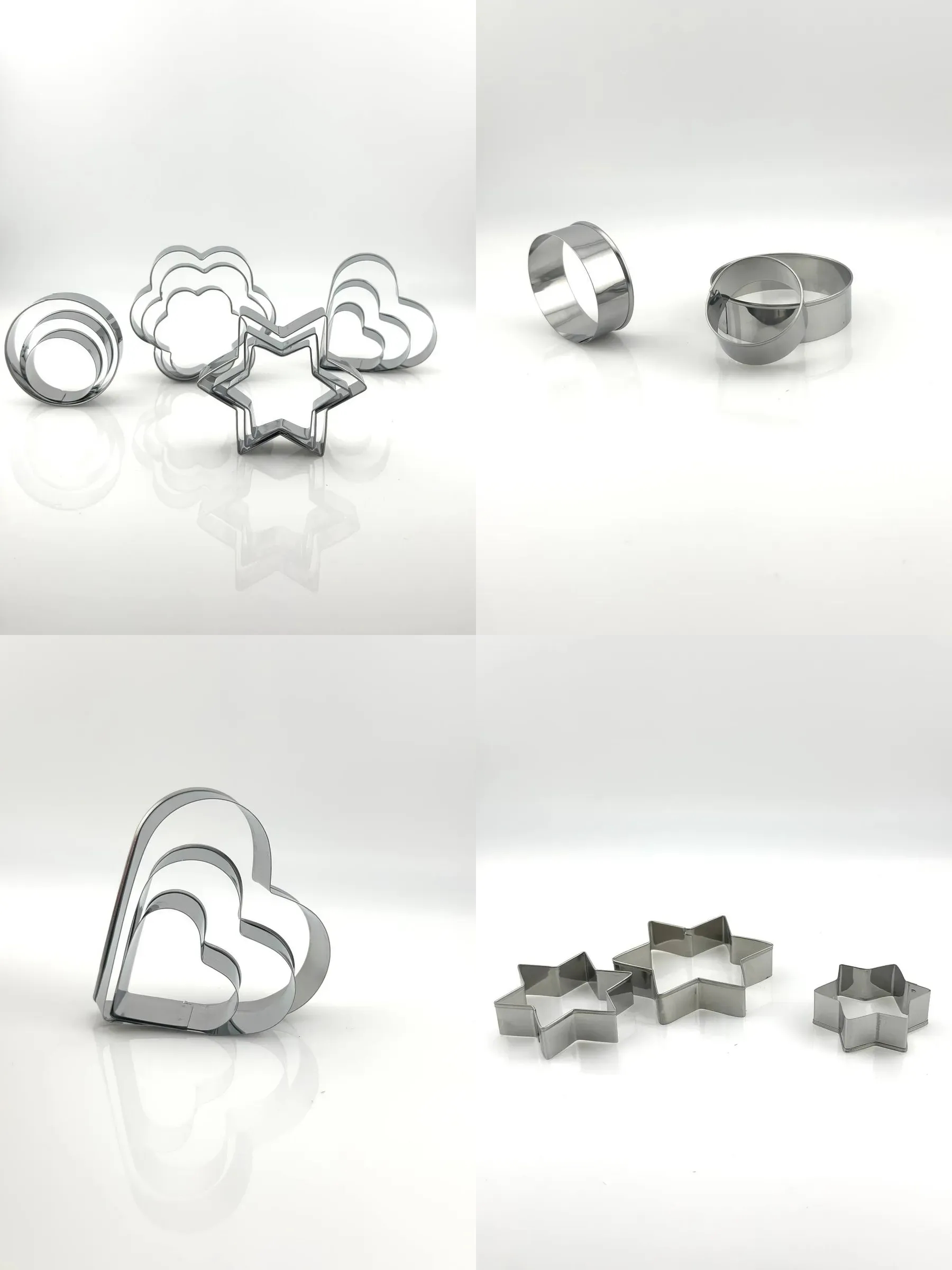 12'li Kurabiye Kalıbı Seti Profesyonel Şef Paslanmaz Çelik  | Mutfak Sanatınızın Vazgeçilmezi 722519