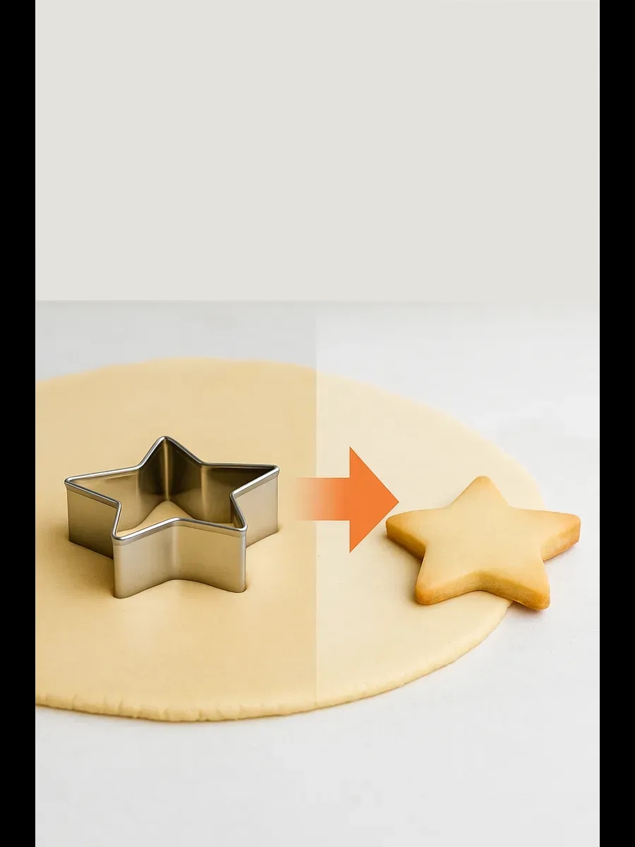 12'li Kurabiye Kalıbı Seti Profesyonel Şef Paslanmaz Çelik  | Mutfak Sanatınızın Vazgeçilmezi 722519