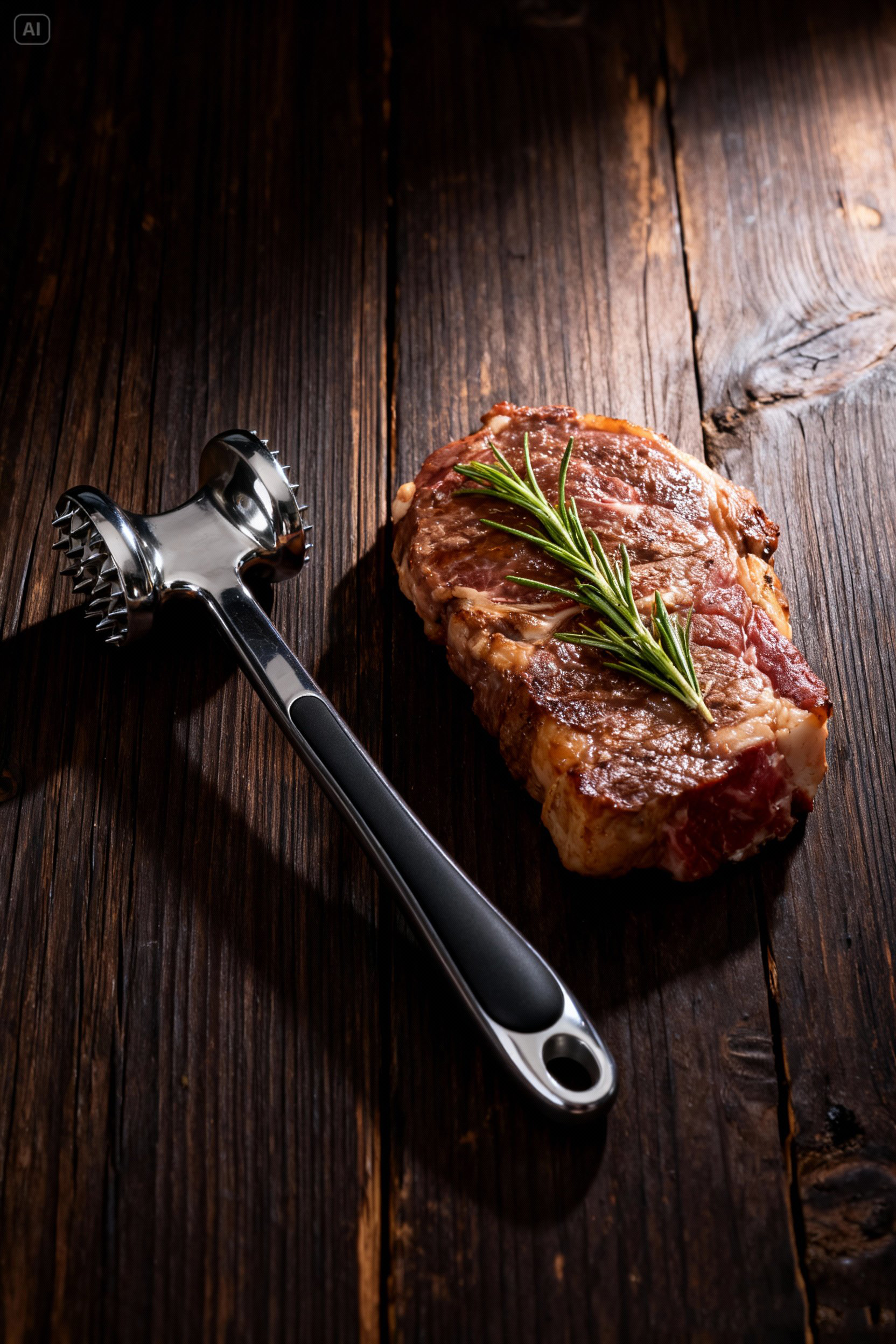 Et Dövücü Tokmağı Profesyonel Paslanmaz Çelik Marinasyon Çekici & Zeytin Kırıcı - 22 cm 722520