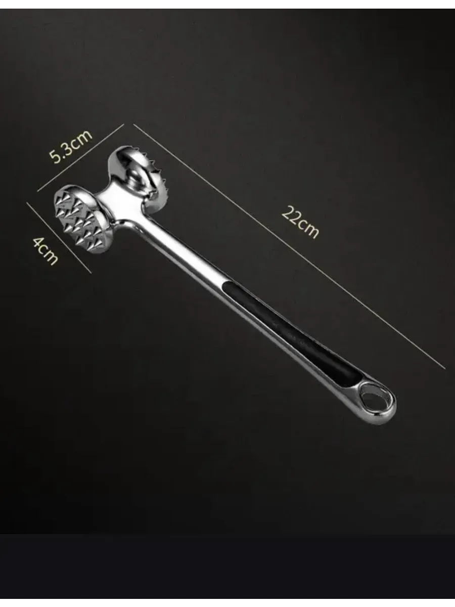 Et Dövücü Tokmağı Profesyonel Paslanmaz Çelik Marinasyon Çekici & Zeytin Kırıcı - 22 cm 722521