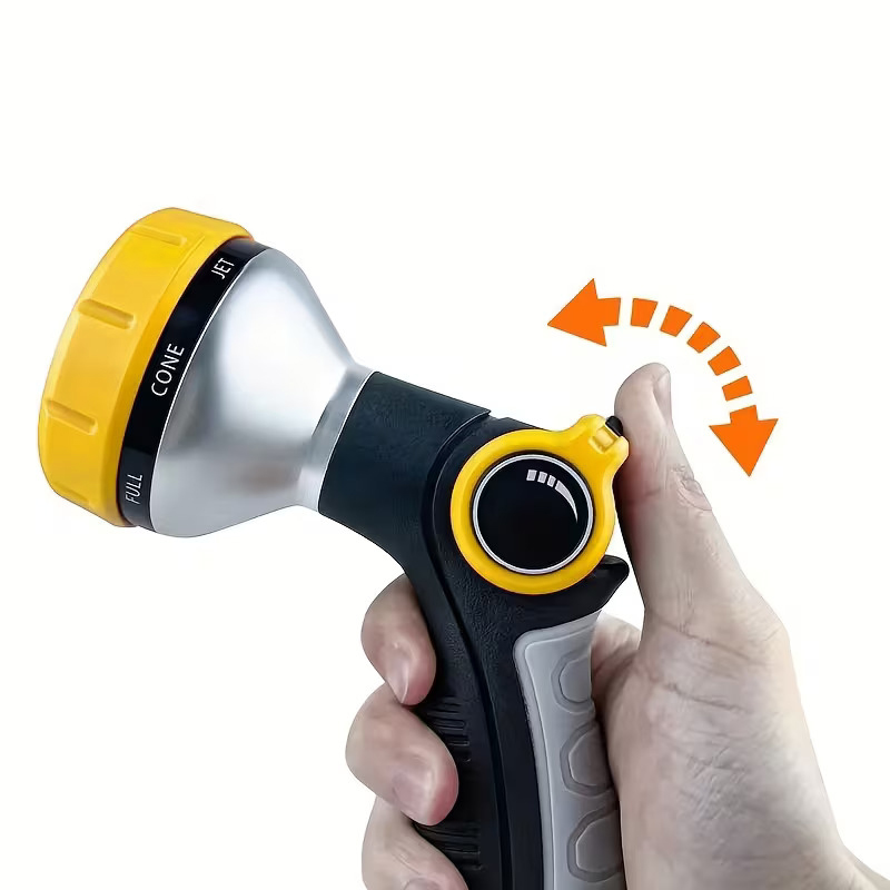 Profesyonel 8 Modelli Metal Basınçlı Sulama Tabancası Seti | Ayarlanabilir Jet | Hortum Konnektörlü 722523