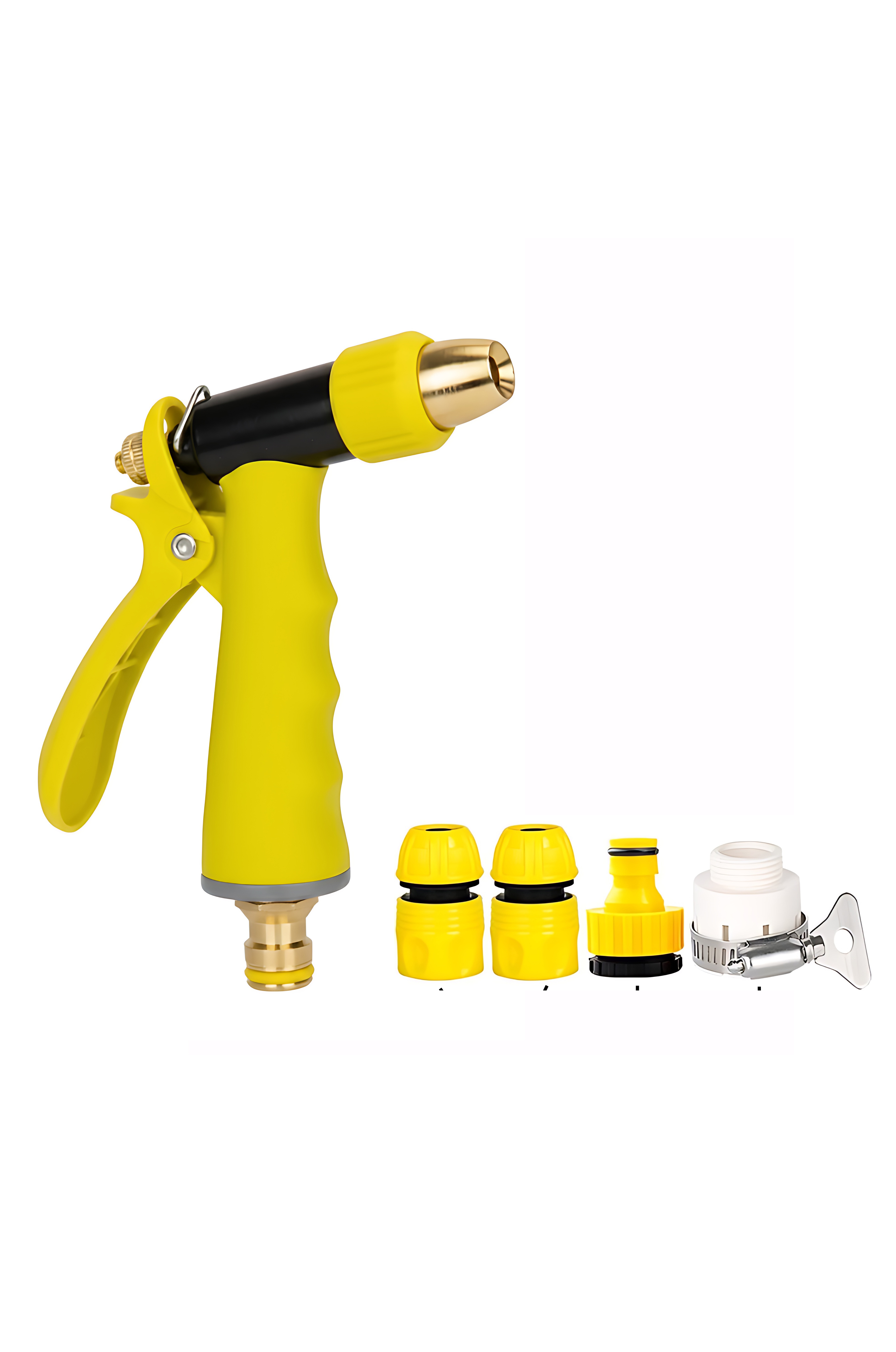 Profesyonel Pirinç Uçlu Basınçlı Hortum Sulama Tabancası Seti Tabancası Seti  Konnektörlü 722524