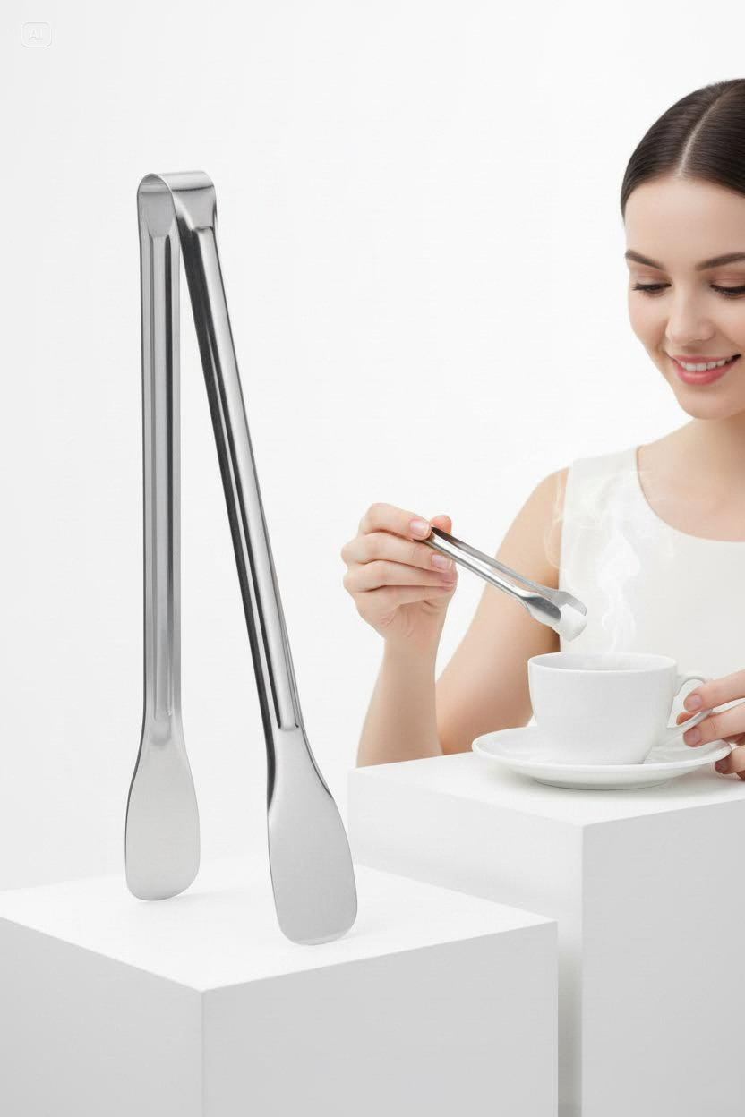 Çelik Şeker Maşası 13 CM | Buz, Limon ve Küp Şeker Servis Maşası 722527