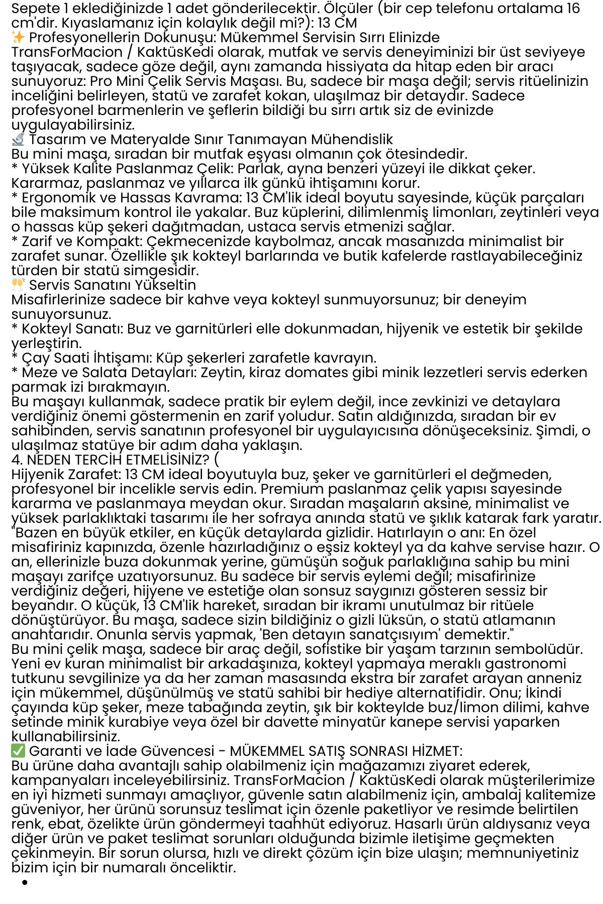 Çelik Şeker Maşası 13 CM | Buz, Limon ve Küp Şeker Servis Maşası 722527