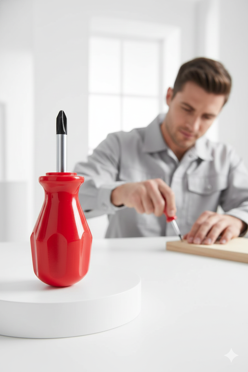 Avuç İçi Mini Topaç Tornavida Yıldız Uçlu Kısa Şaft Ufak Vidalama Anahtarı Hassas El Aleti 716083