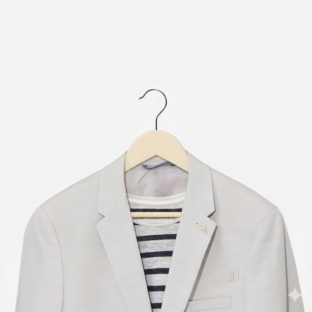 5'li Lüks Krem Elbise Ceket Askısı - Ergonomik & Kaymaz Plastik Askı Seti -  Ahşap Görünümlü 722531