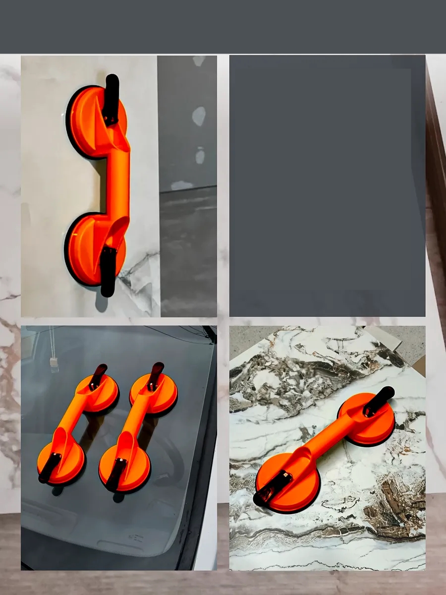 Profesyonel 100 KG Kilitli Vantuzlu Ağır Cam Seramik Fayans Mermer Kaldırıcı 115 mm 722539