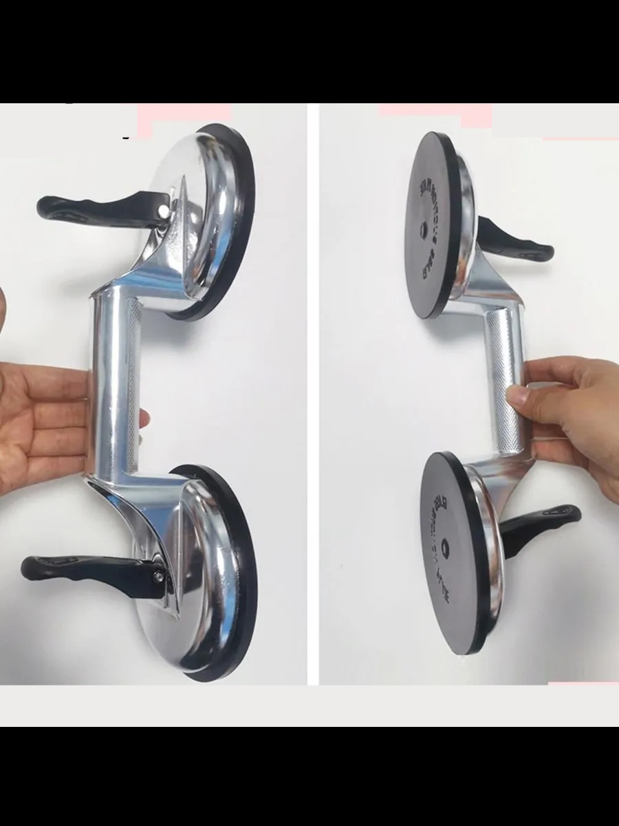 Profesyonel Alüminyum 100 KG Kilitli Vantuzlu Ağır Cam Seramik Fayans Mermer Kaldırıcı 115 mm 722540