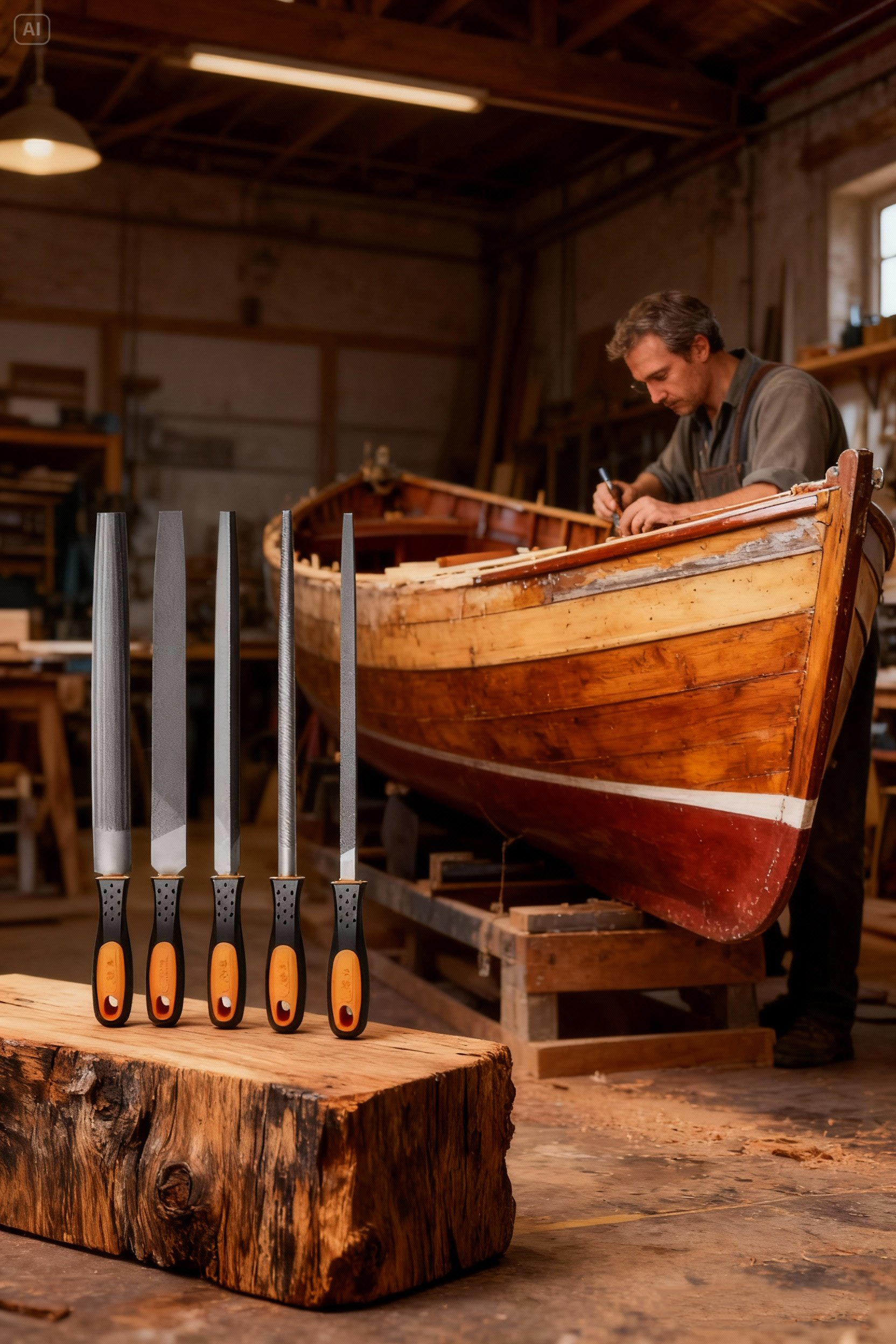 5’li Profesyonel El Eğesi ve Törpü Seti - Ahşap Törpüsü - Ağaç Törpüsü Endüstriyel Karbon Çelik 722558