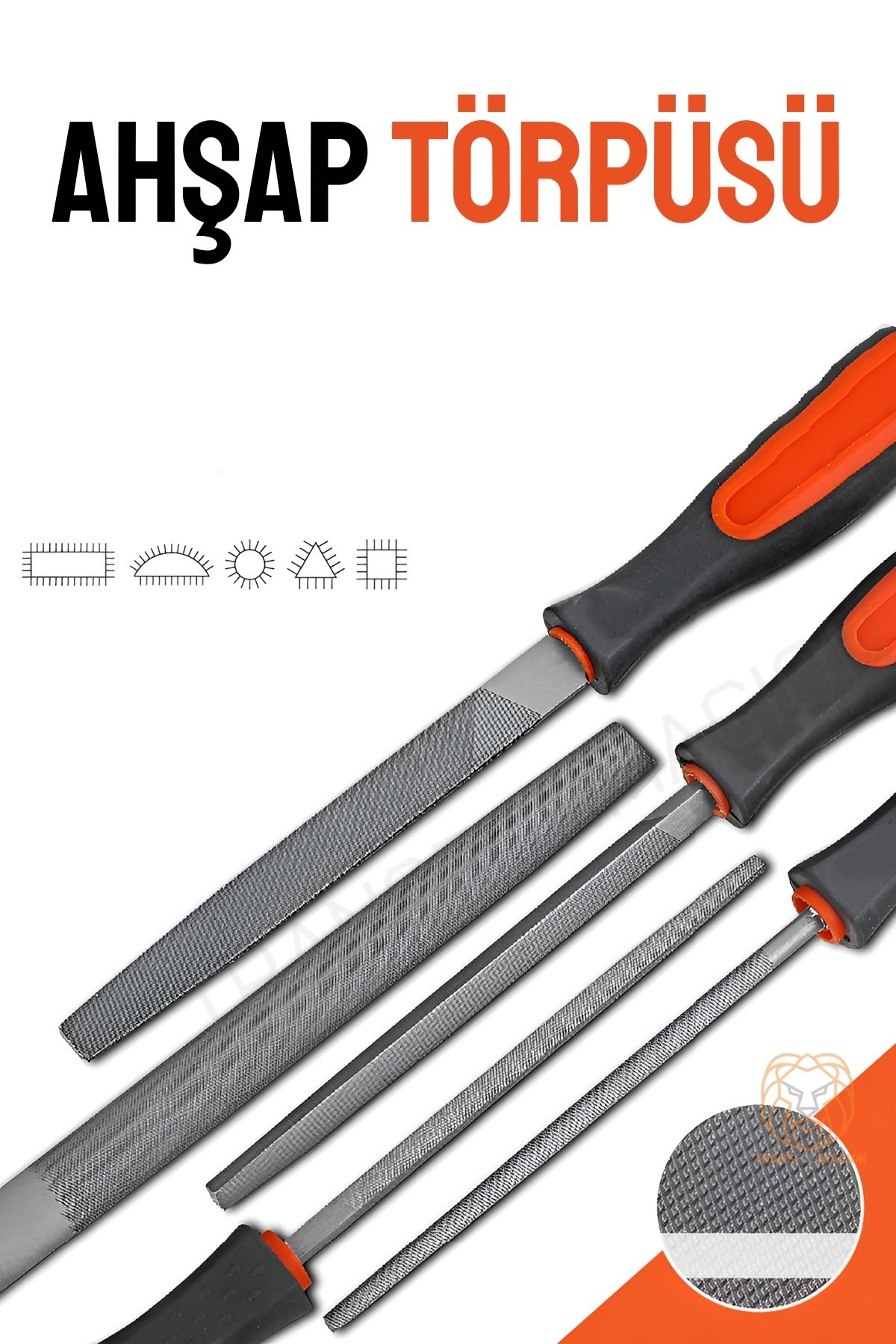 5’li Profesyonel El Eğesi ve Törpü Seti - Ahşap Törpüsü - Ağaç Törpüsü Endüstriyel Karbon Çelik 722558
