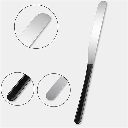 Lüks Seri 2'li Tereyağı ve Peynir Bıçağı Seti - Paslanmaz Çelik & Ergonomik Silikon Saplı 16 cm 719999