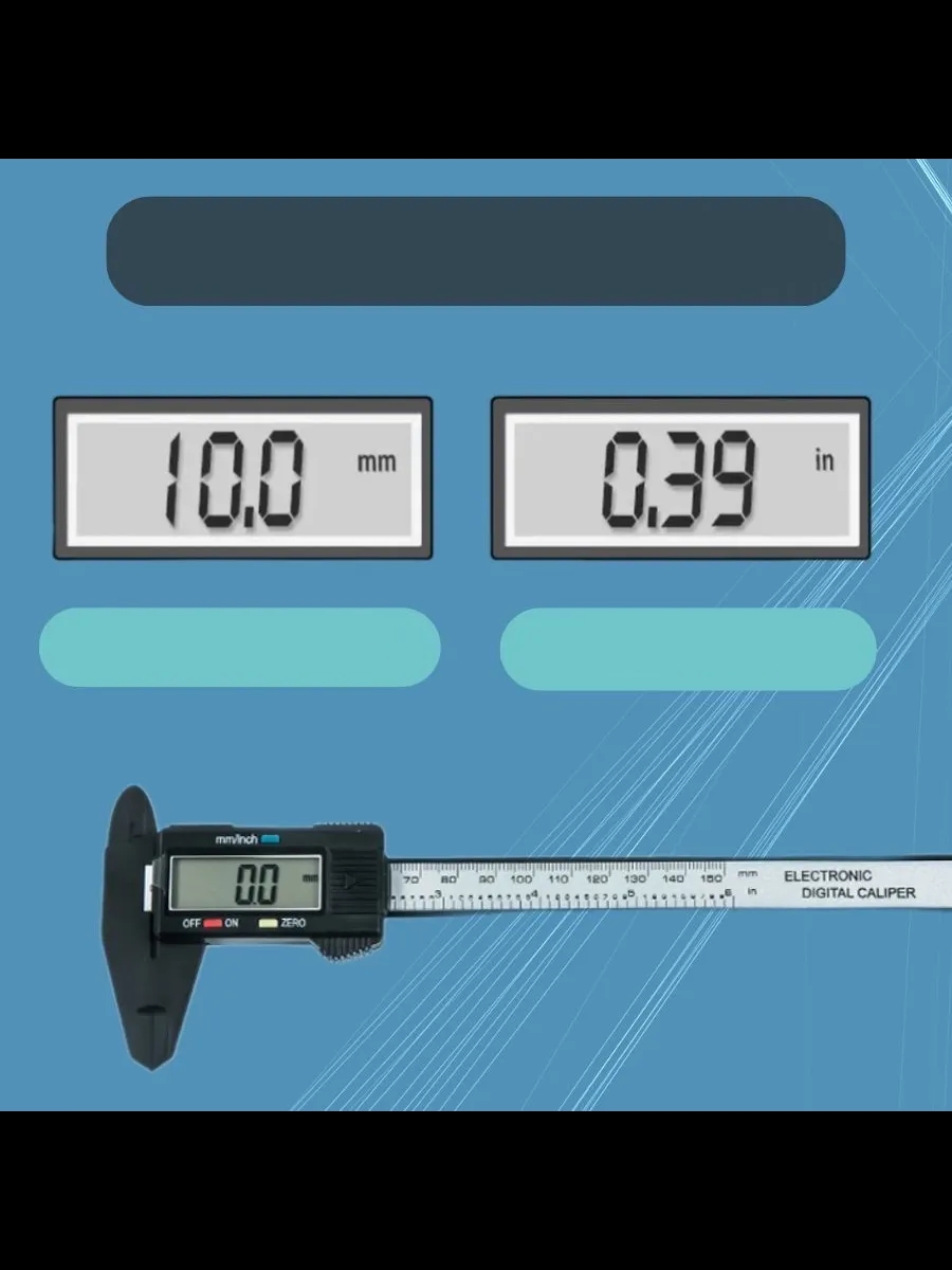 Profesyonel Dijital Kumpas 150mm - Karbon Fiber Gövde, Hassas LCD Ekran, İnç/Metrik Ölçüm Cihazı 722567