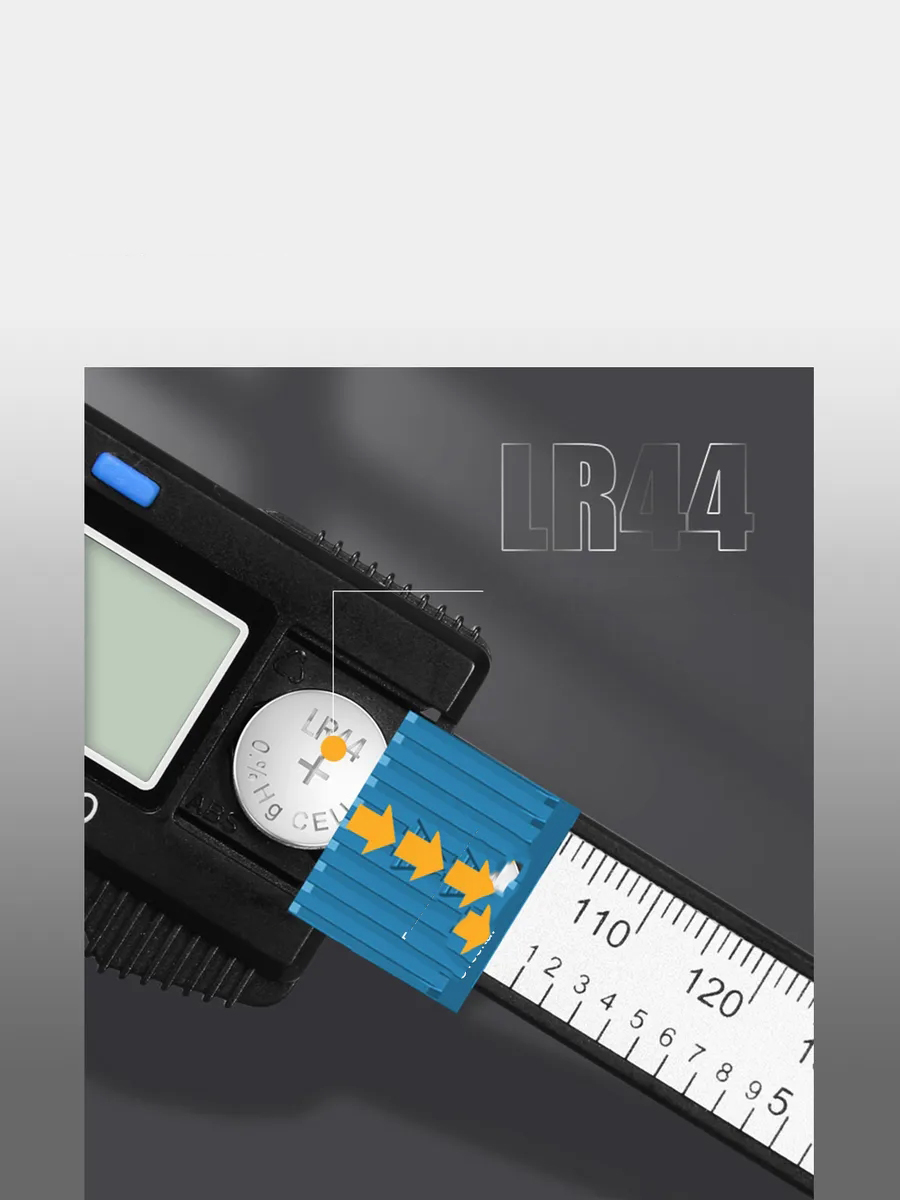 Profesyonel Dijital Kumpas 150mm - Karbon Fiber Gövde, Hassas LCD Ekran, İnç/Metrik Ölçüm Cihazı 722567