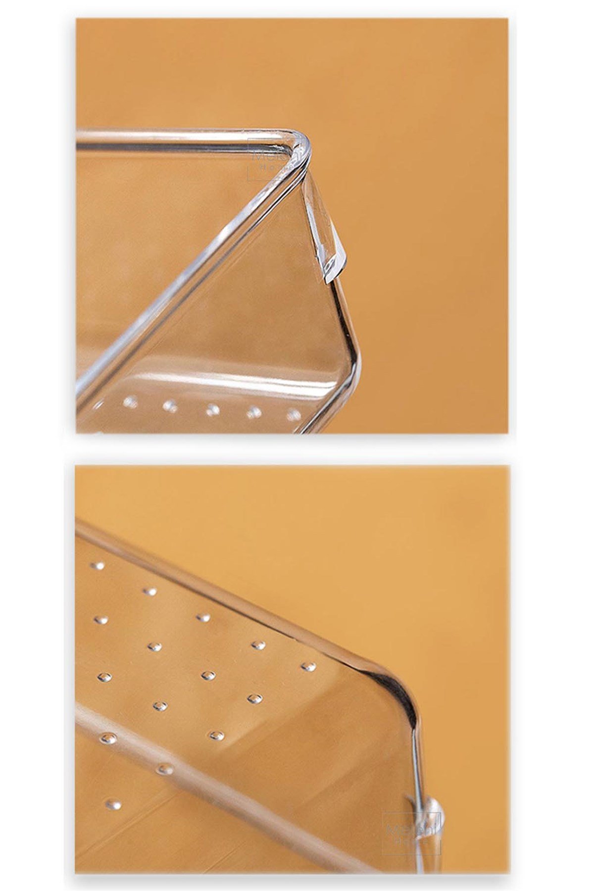 6 Parça Modüler Kristal Çekmece Düzenleyici Seti - Lüks Makyaj, Takı ve Ofis Organizeri 722569