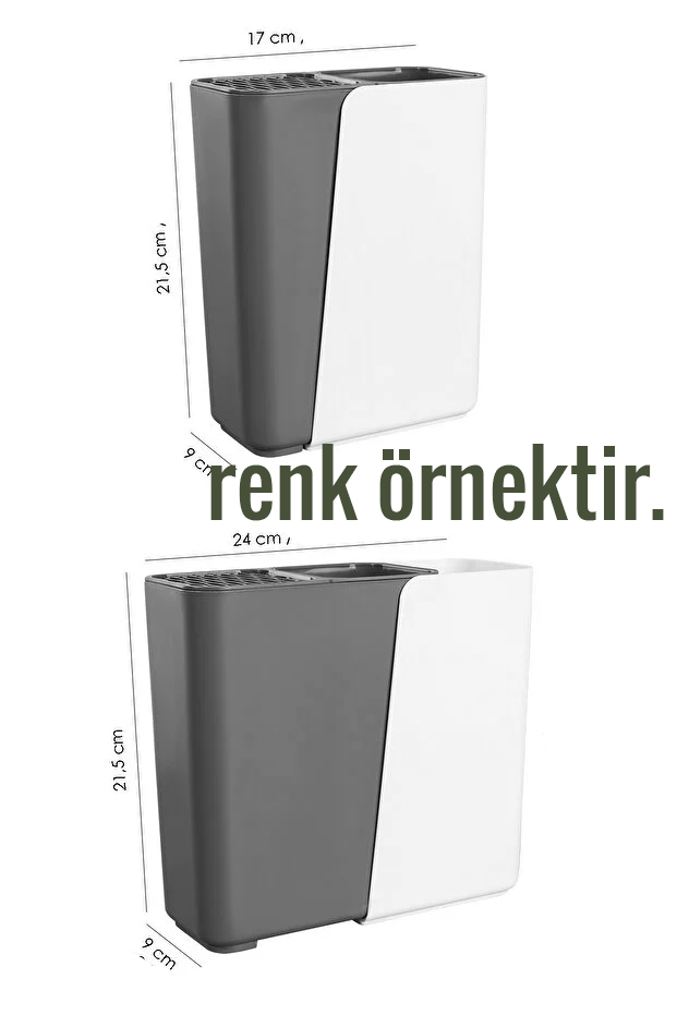 Akıllı Sürgülü Bıçaklık ve Kaşıklık Organizeri - Ayarlanabilir Tezgah Üstü Mutfak Düzenleyici 722573