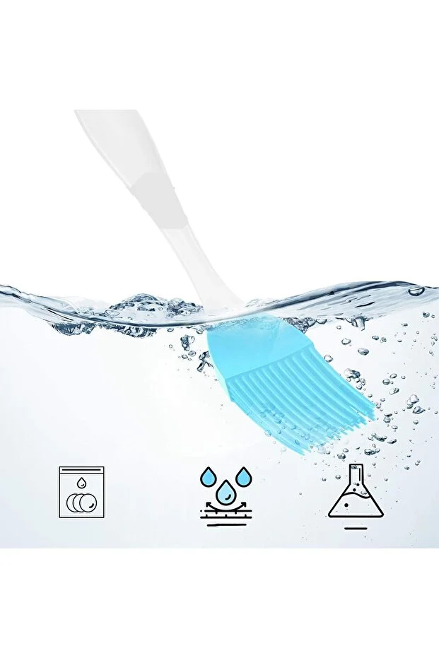 Premium 3'lü Silikon Yumurta ve Yağlama Fırçası Seti - Isıya Dayanıklı Kompakt Mutfak Yardımcısı  720431