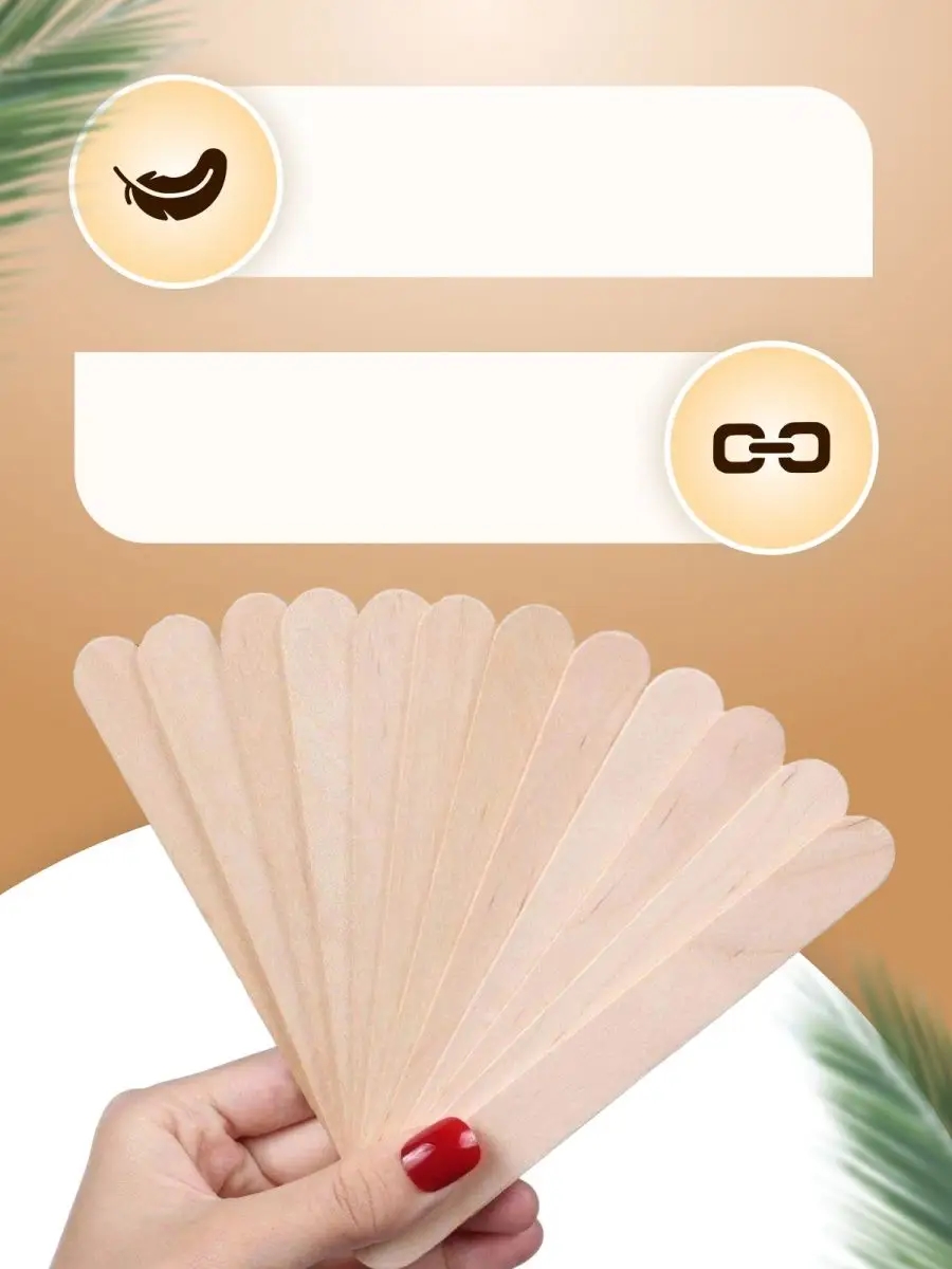 Premium Ahşap Ağda Spatulası 100’lü Paket - Profesyonel Salon Tipi Steril ve Pürüzsüz Yüzey - 14 cm 721130