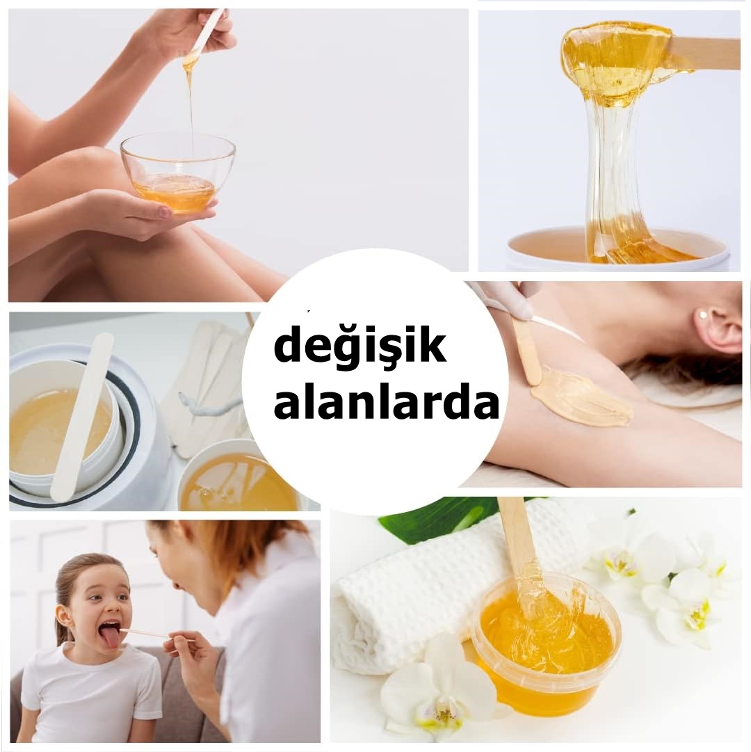 Premium Ahşap Ağda Spatulası 100’lü Paket - Profesyonel Salon Tipi Steril ve Pürüzsüz Yüzey - 14 cm 721130