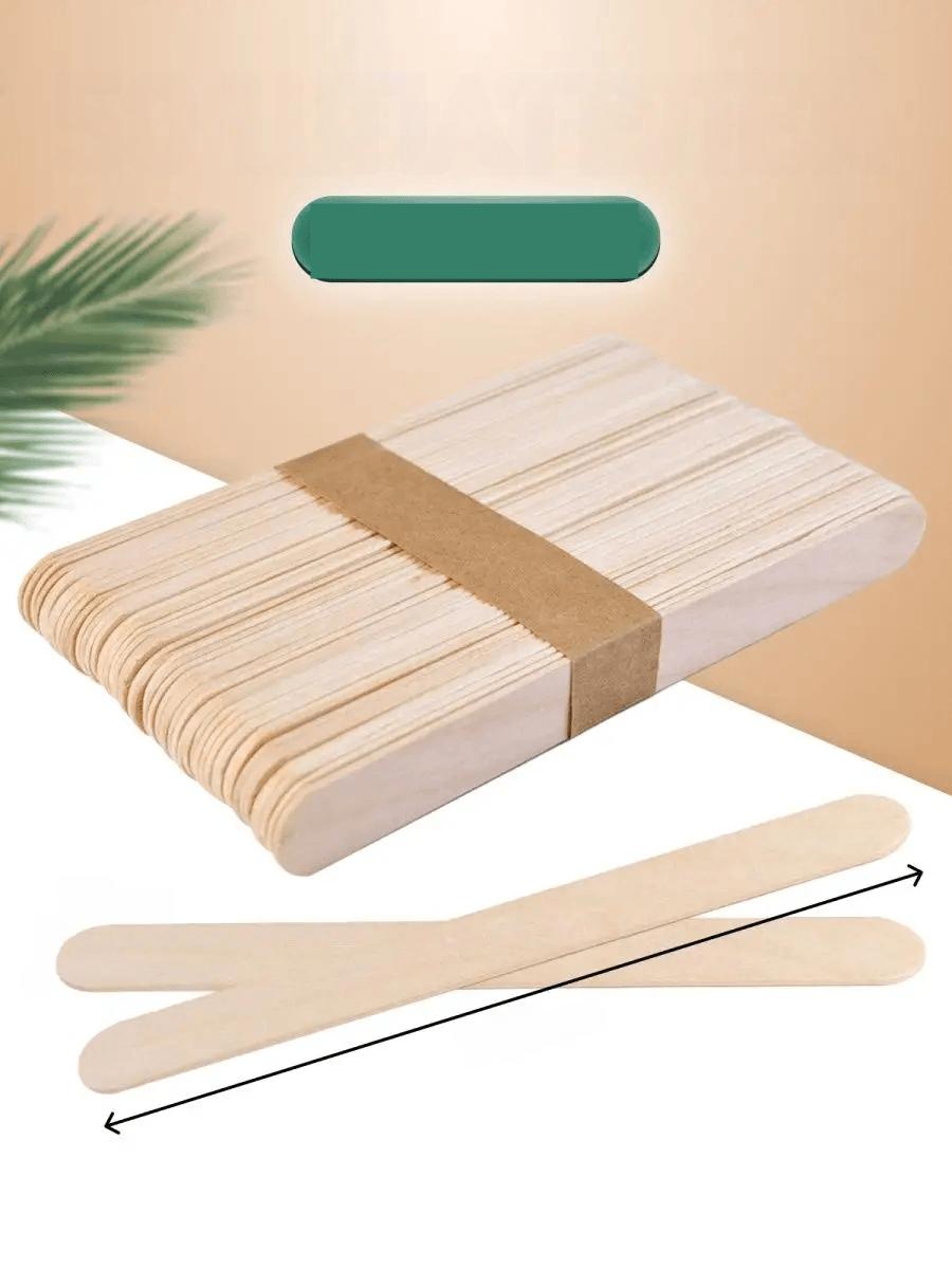 Premium Ahşap Ağda Spatulası 300’lü Paket - Profesyonel Salon Tipi Steril ve Pürüzsüz Yüzey - 14 cm 722589