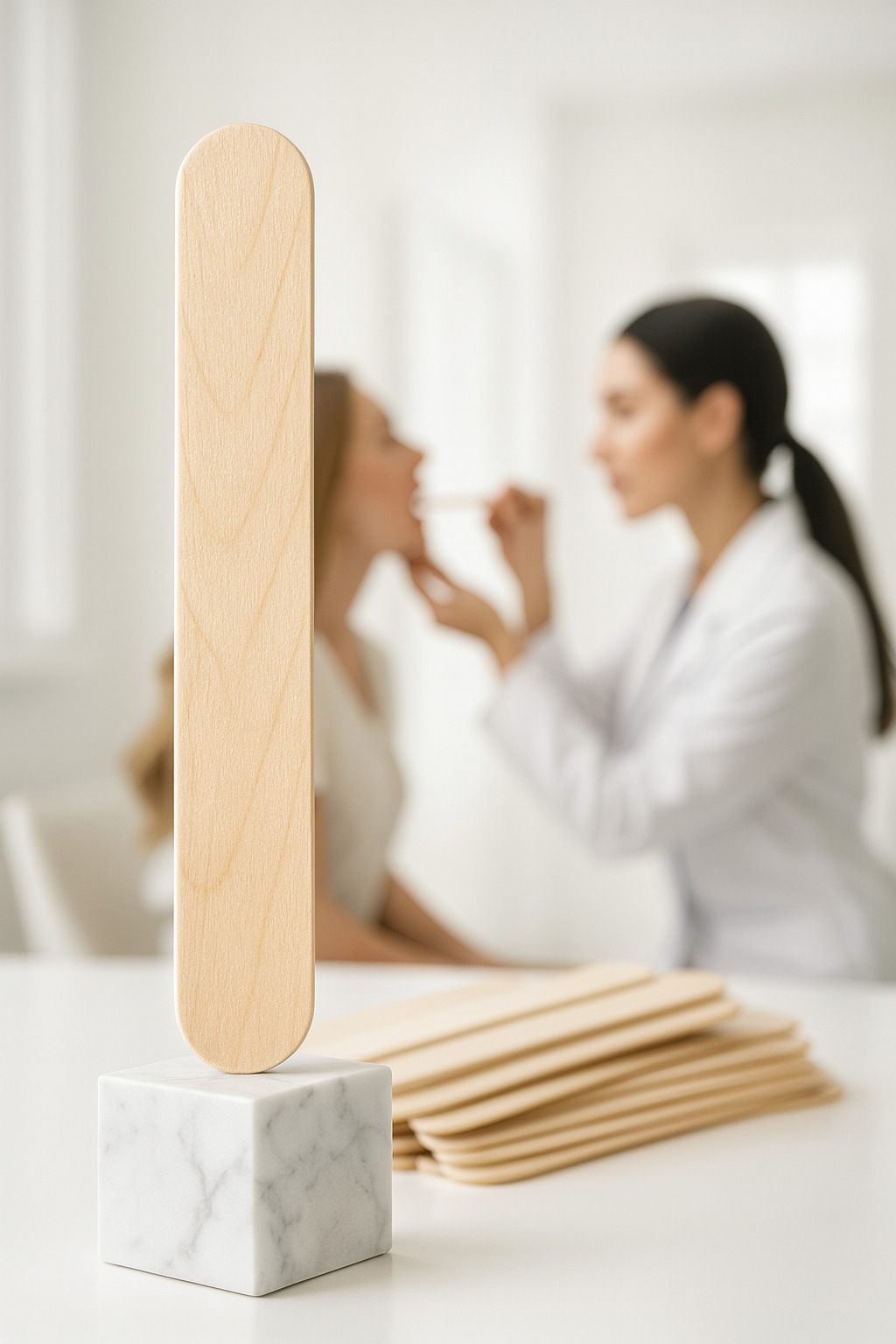 Steril Ahşap Abeslang Dil Çubuğu - 100 Adet | Profesyonel Klinik Tip, Pürüzsüz Dokulu  Dayanıklı 722591