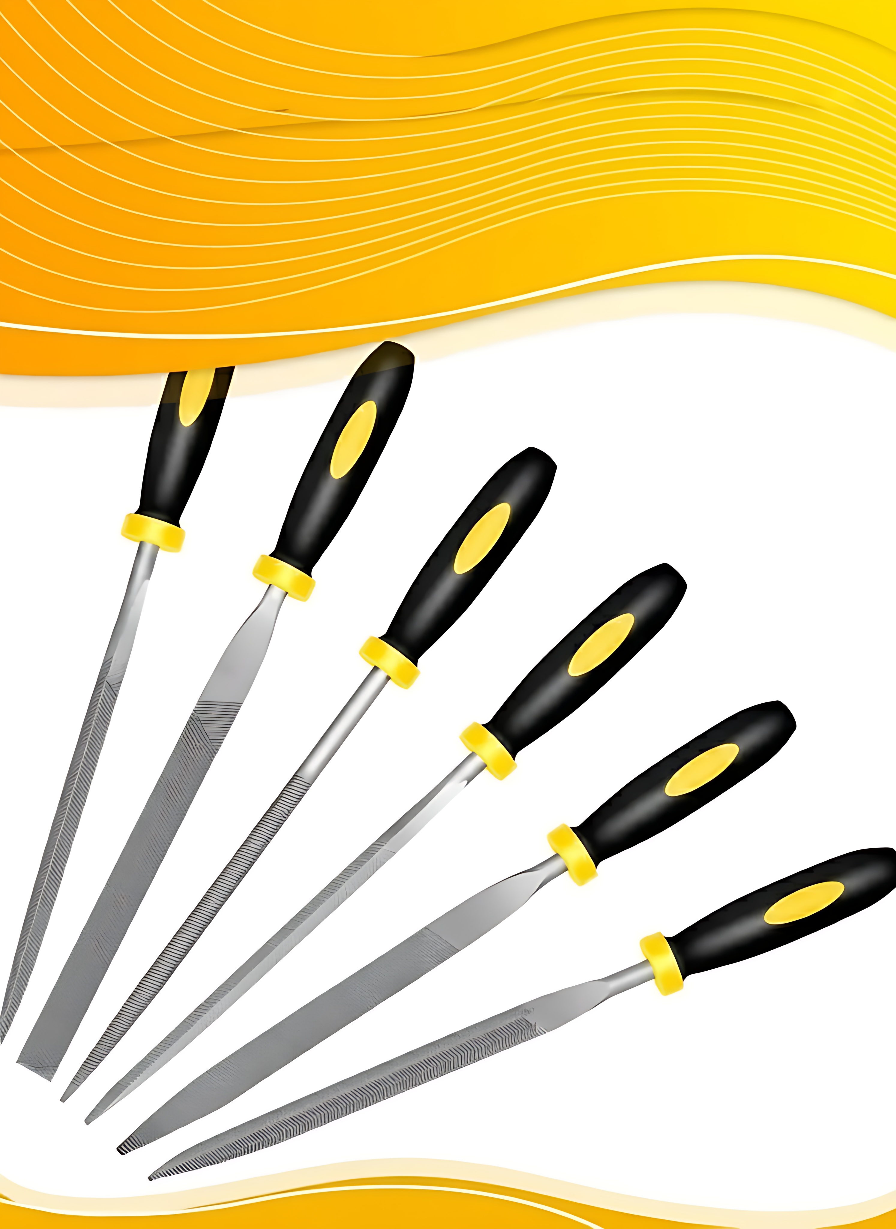 Profesyonel 6'lı Ahşap Eğe ve Törpü Seti - Hassas Oyma ve Şekillendirme Hobi Takımı (17cm) 722603