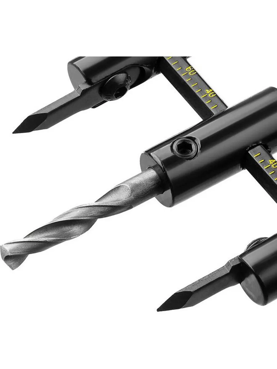 Profesyonel Ayarlı Daire Kesici Panç Seti (40-200mm) - Tungsten Çelik Uçlu Hassas Delme Seti 722605