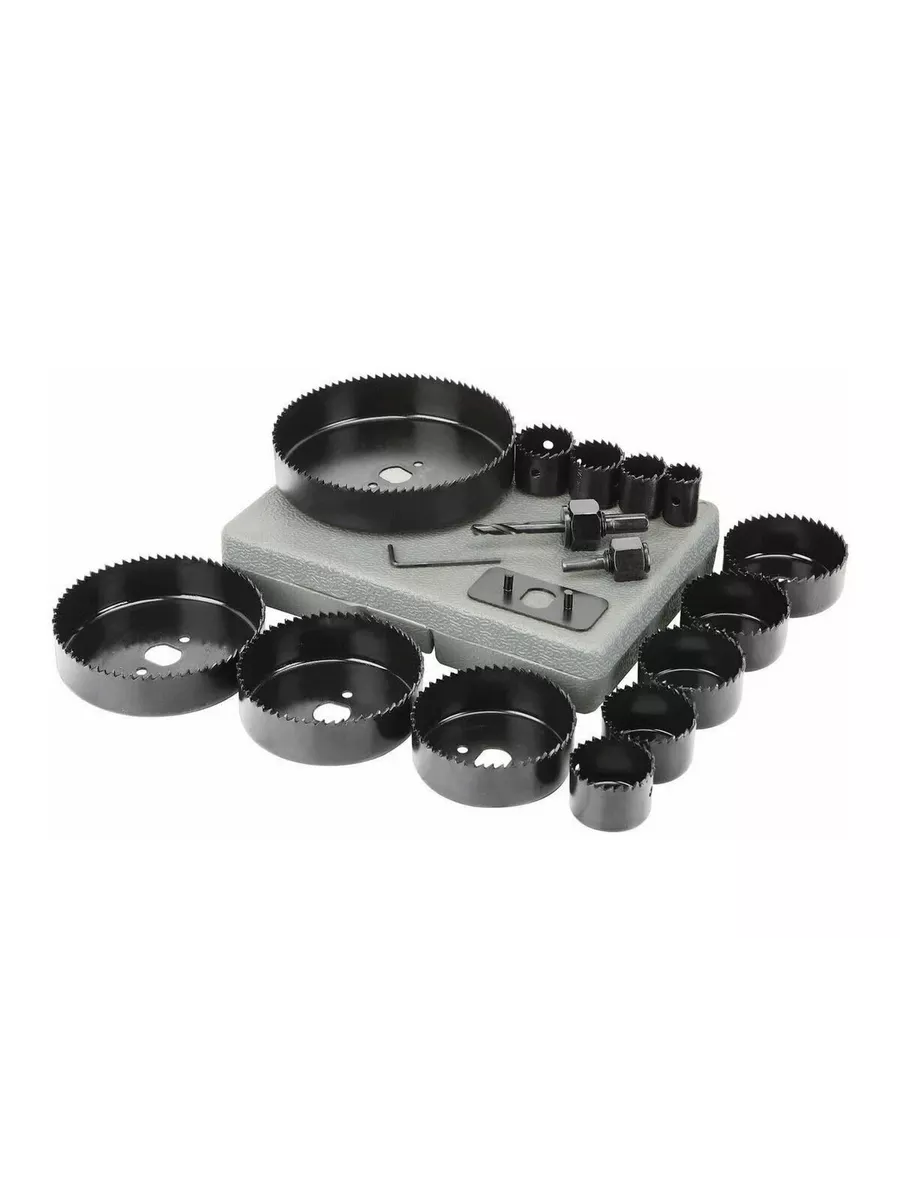 16 Parça Profesyonel Panç Buat Açma Seti - Ahşap ve Alçıpan Delme Testere Seti (19-127 mm) 722609