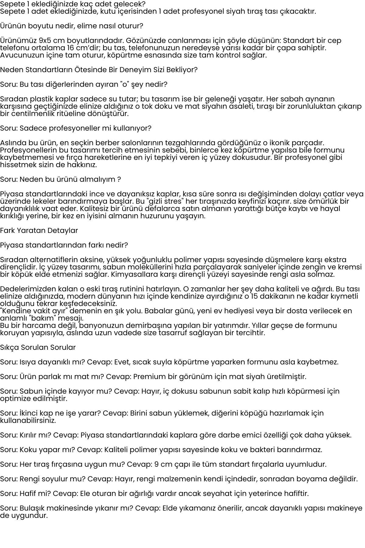 Profesyonel Siyah Tıraş Tası  - Berber Tipi Ergonomik Sabun Köpürtme Kabı - 715737