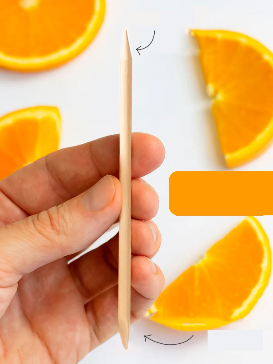 Profesyonel 7’li Portakal Çubuğu Seti - 11.5 cm Manikür & Pedikür Et İtici ve Tırnak Temizleme Seti 722611