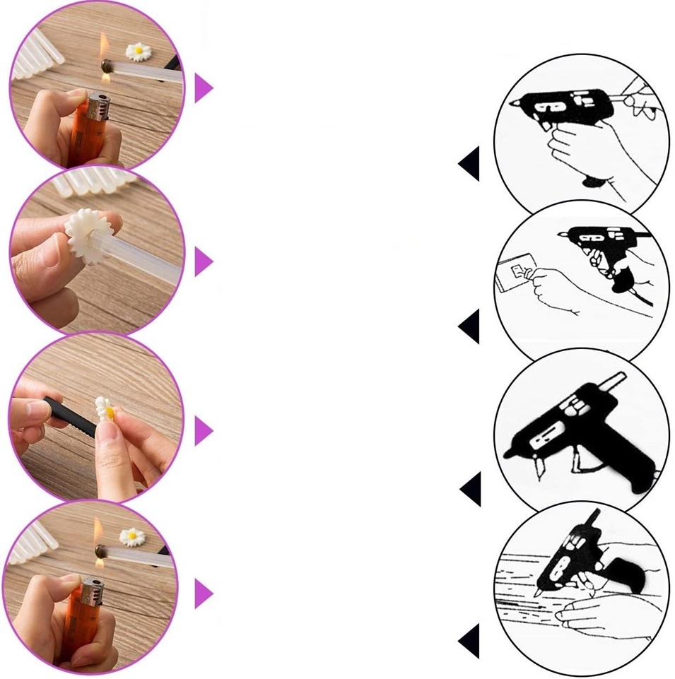 11mm Kalın Ultra-Şeffaf Profesyonel Sıcak Silikon – Kristal Berraklığında Güçlü Yapışkan 722615