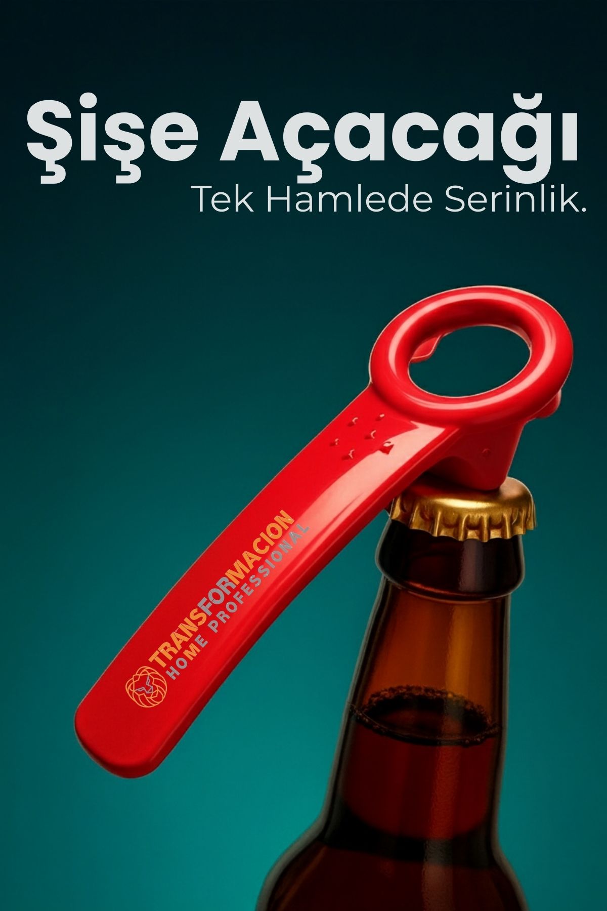 Ergonomik Şişe Açacağı - Gazoz, Kola, Bira Kapağı Açıcı  722619