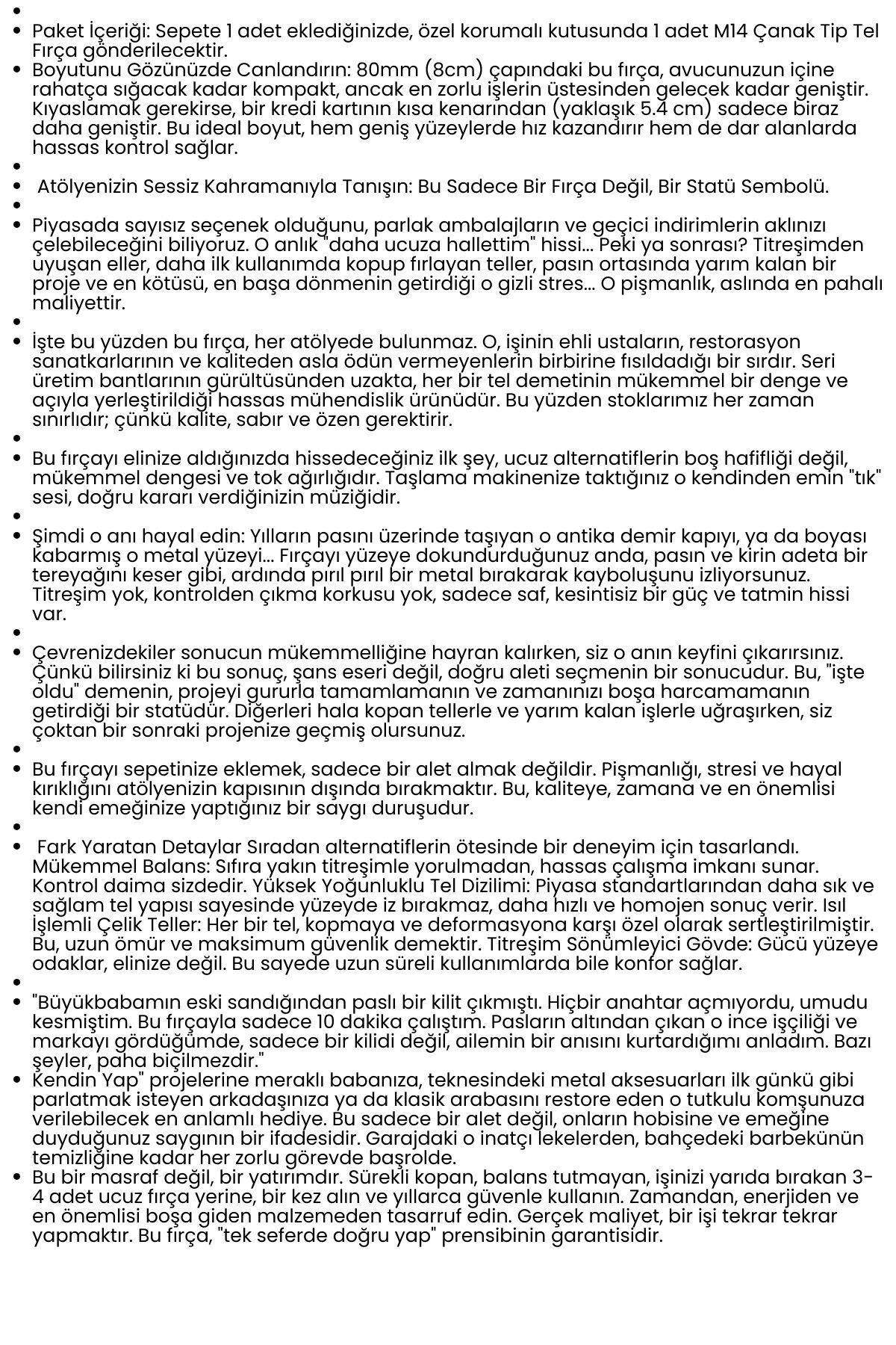 M14 Uyumlu Çanak Tel Fırça 80 mm Profesyonel Pas Sökücü Yüzey Temizleme Diski 722622