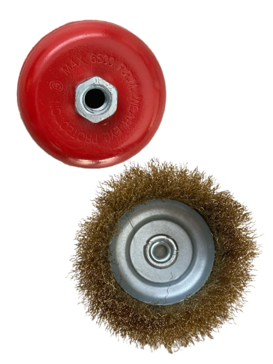 M14 Uyumlu Çanak Tel Fırça 100 mm Profesyonel Pas Sökücü Yüzey Temizleme Diski 722623