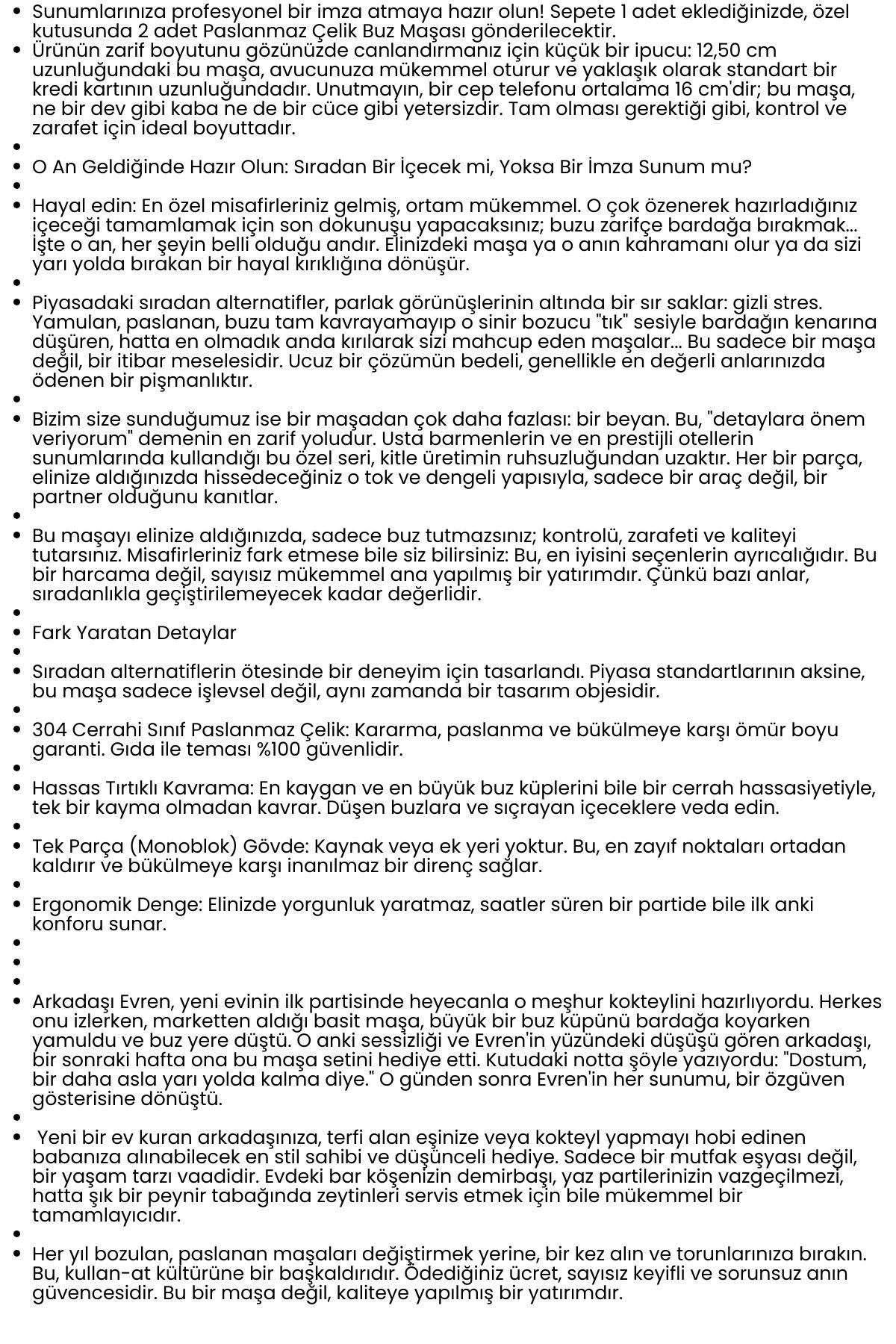Profesyonel Bar Serisi 2'li Paslanmaz Çelik Buz Maşası Seti | Kokteyl & Sunum İçin Kaydırmaz Kavrama 722626