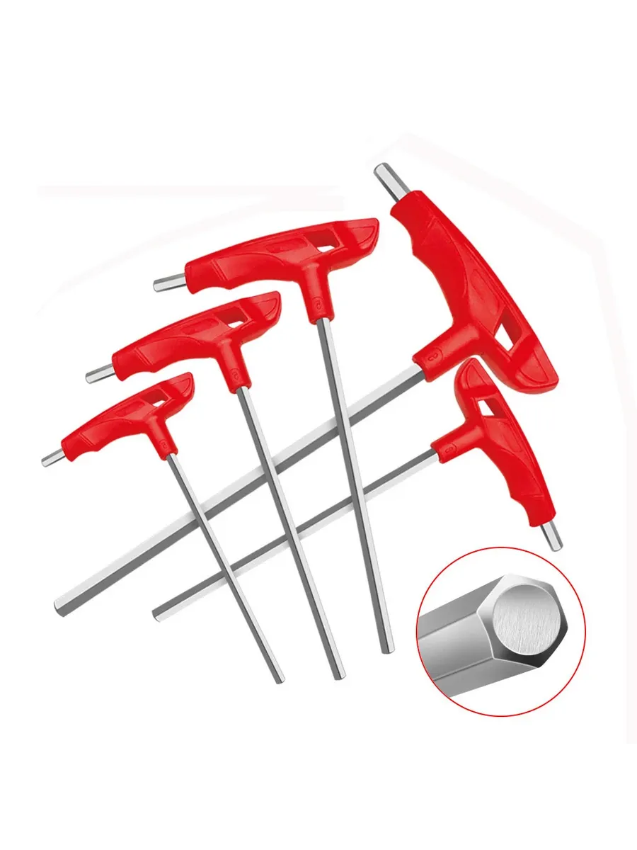 Profesyonel T-Saplı Alyan Seti | 7 Parça CR-V Çelik Hex Uçlu Güç Serisi 722632