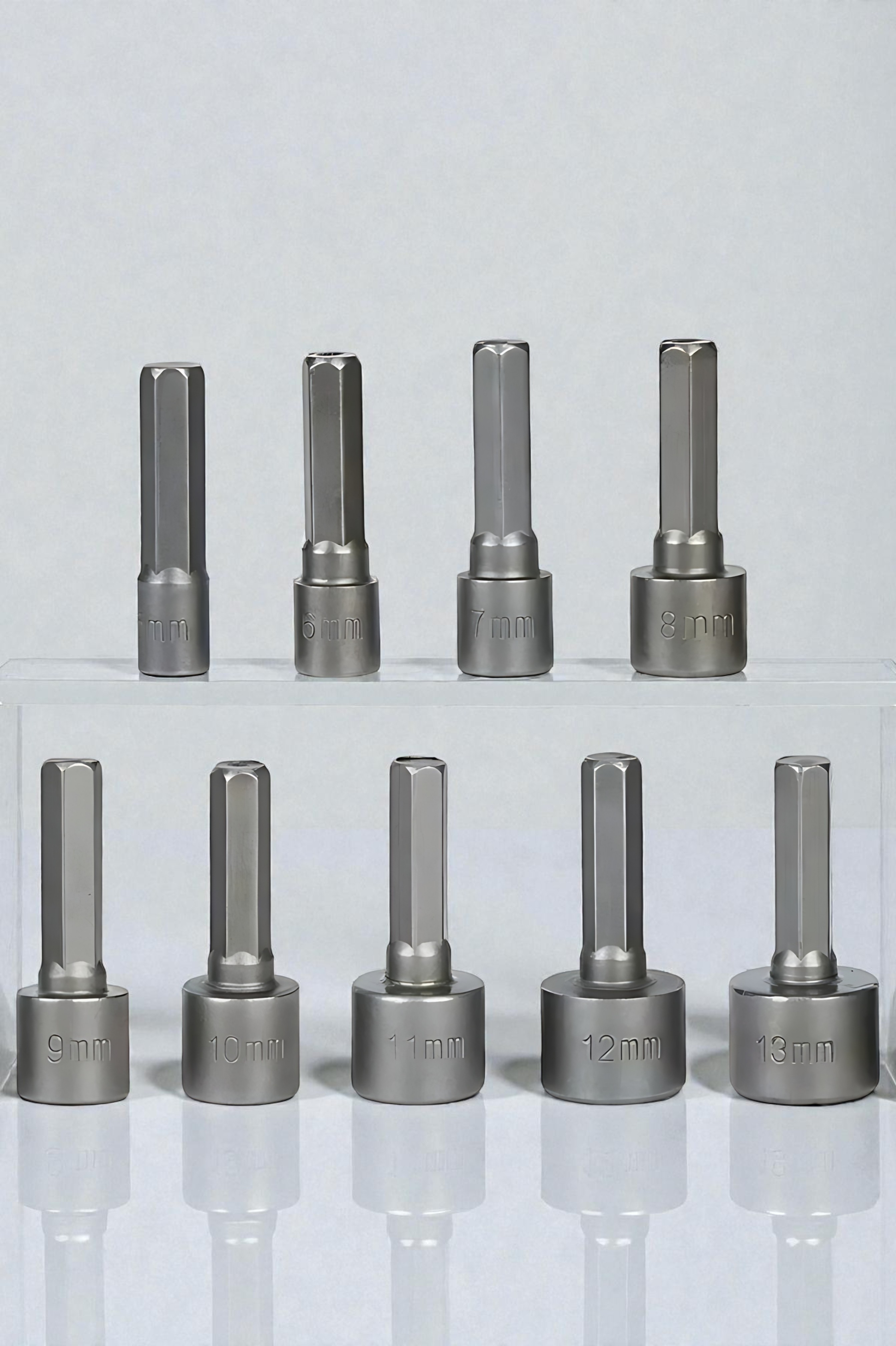 9 Parça Mıknatıslı Somun Sıkma Ucu Seti - Manyetik CR-V Çelik Matkap Ucu Adaptörü 722636