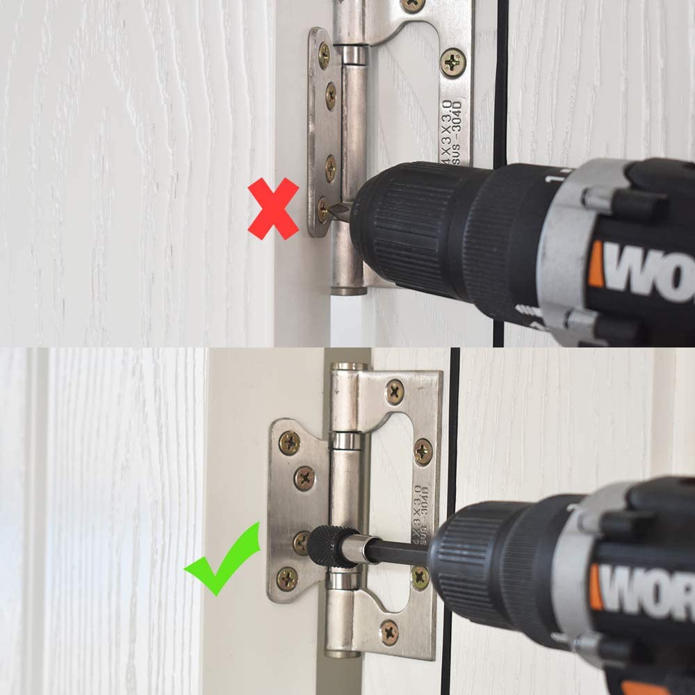  6-10-15 cm 3'lü Manyetik Uzatma Bits Adaptör Seti | Ulaşılmaz Alanlar ve Hassas Vidalama İçin 722644