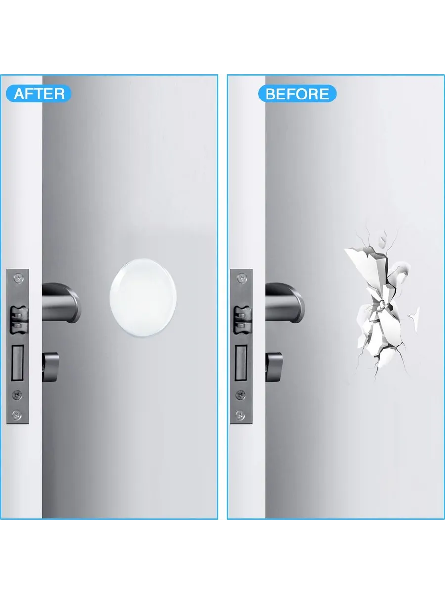 6'lı Kristal Koruma  Şeffaf Kapı Stoperi Tampon Seti | Duvar & Mobilya Çarpma Önleyici  722645