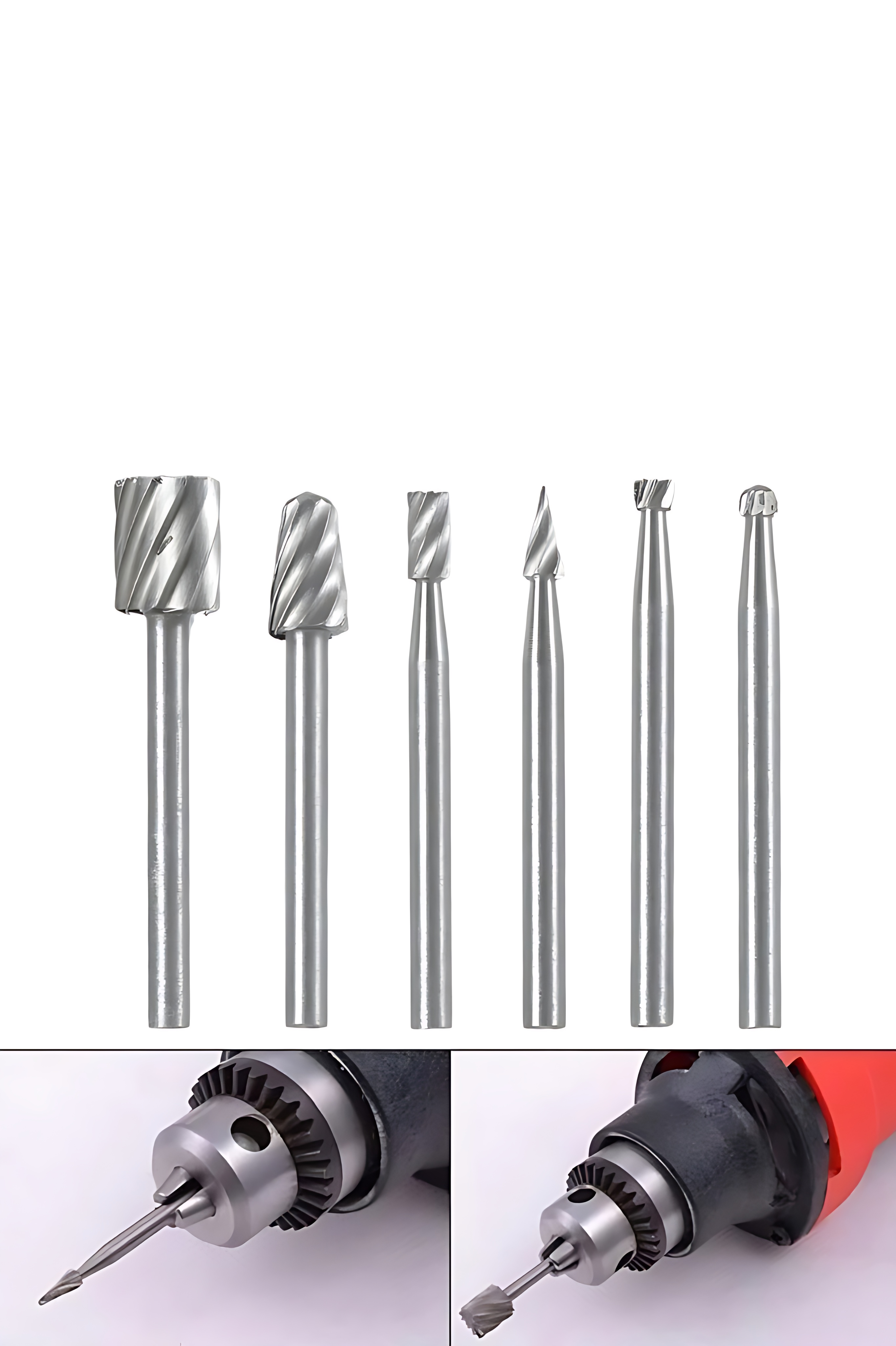 Premium 6’lı Karbür Gravür ve Taşlama Uç Seti – 3.17mm Şaft Profesyonel Oyma ve Aşındırma Seti 722640