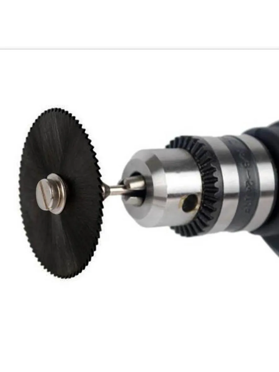 6'lı Karbür Çelik Mini Daire Testere Seti - HSS Döner Kesici Bıçak ve Mandren Takımı 722637