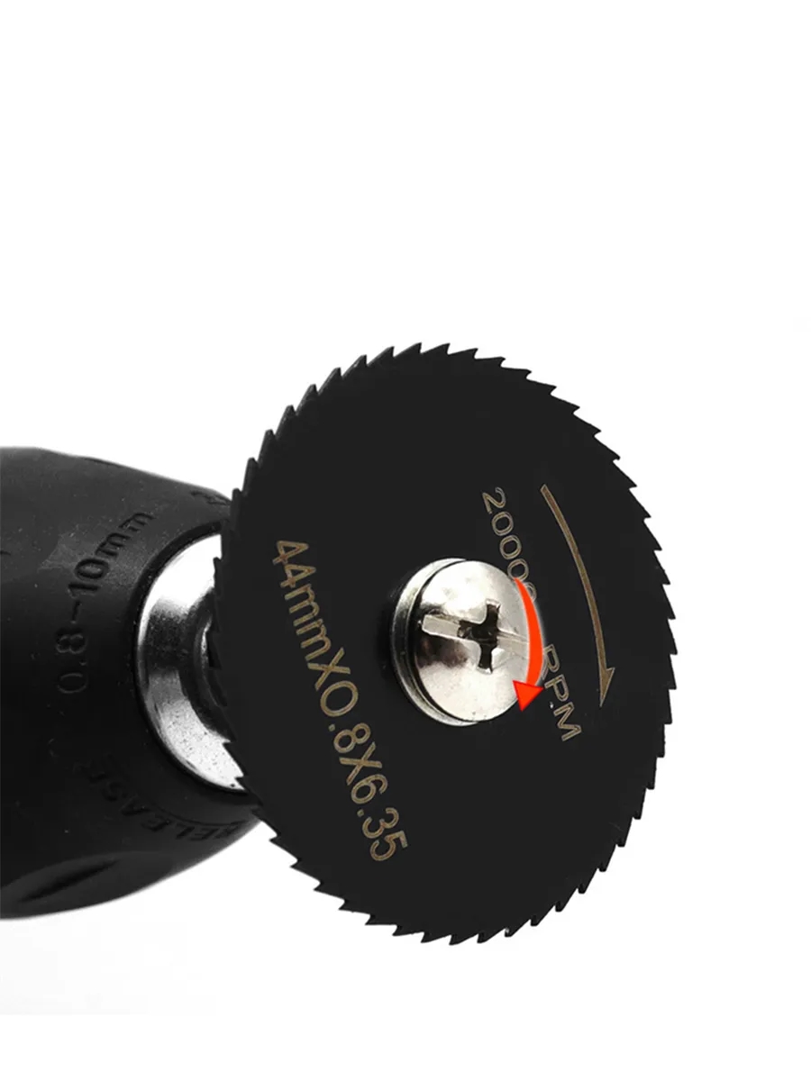 6'lı Karbür Çelik Mini Daire Testere Seti - HSS Döner Kesici Bıçak ve Mandren Takımı 722637