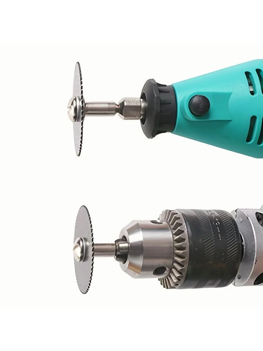 8'lı Karbür Çelik Mini Daire Testere Seti - HSS Döner Kesici Bıçak ve Mandren Takımı 722638