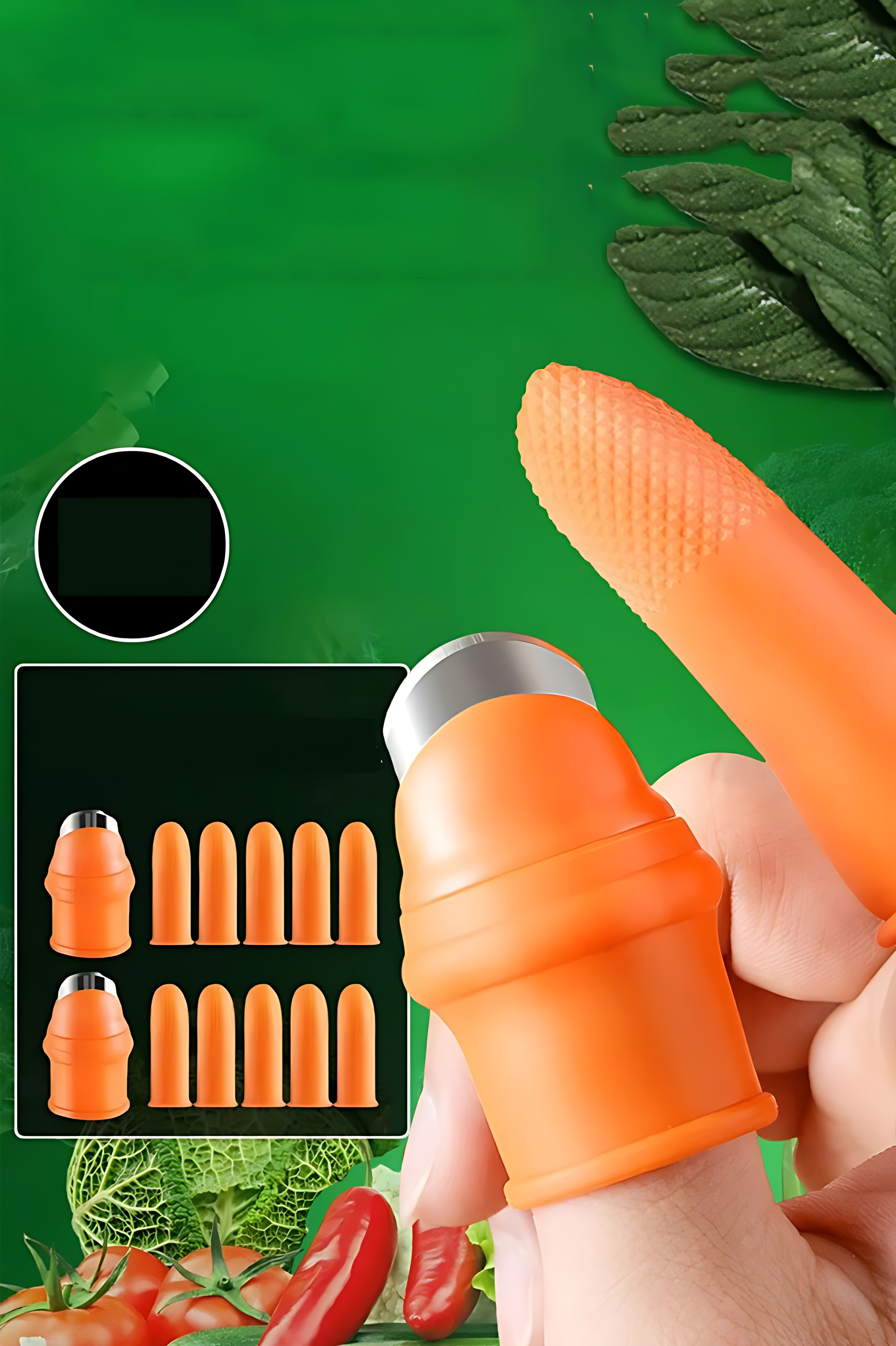 30 Parça Premium Pratik Bahçe Hasat Seti: Paslanmaz Çelik Başparmak Kesici Parmak Koruyucu 722646