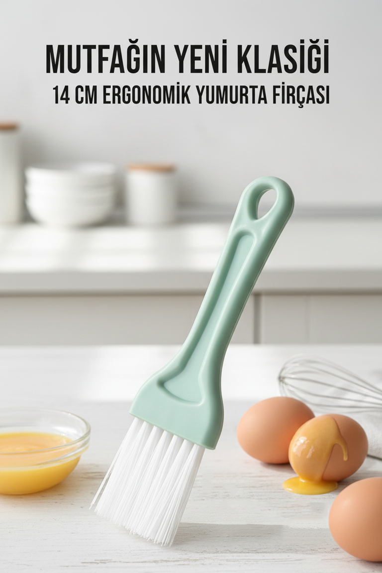 Yumurta Fırçası 14 CM Mutfak Yağlama Sos Sürme Fırçası Pasta Hamur Fırçası 722649