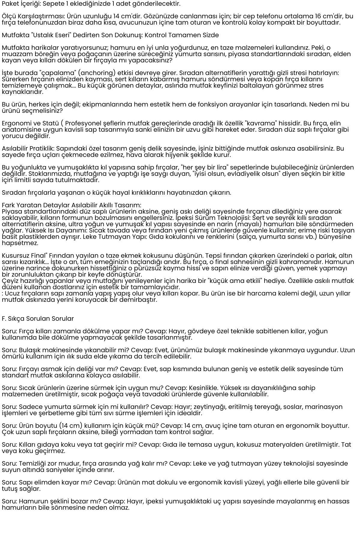 Yumurta Fırçası 14 CM Mutfak Yağlama Sos Sürme Fırçası Pasta Hamur Fırçası 722649