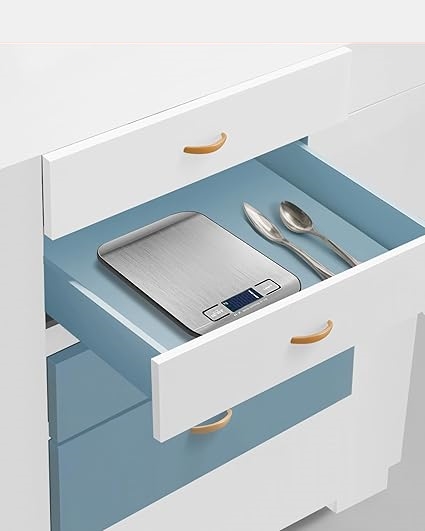 Dijital Hassas Mutfak Tartısı 10kg/1g - Paslanmaz Çelik Profesyonel Kuyumcu ve Diyet Terazisi 722655