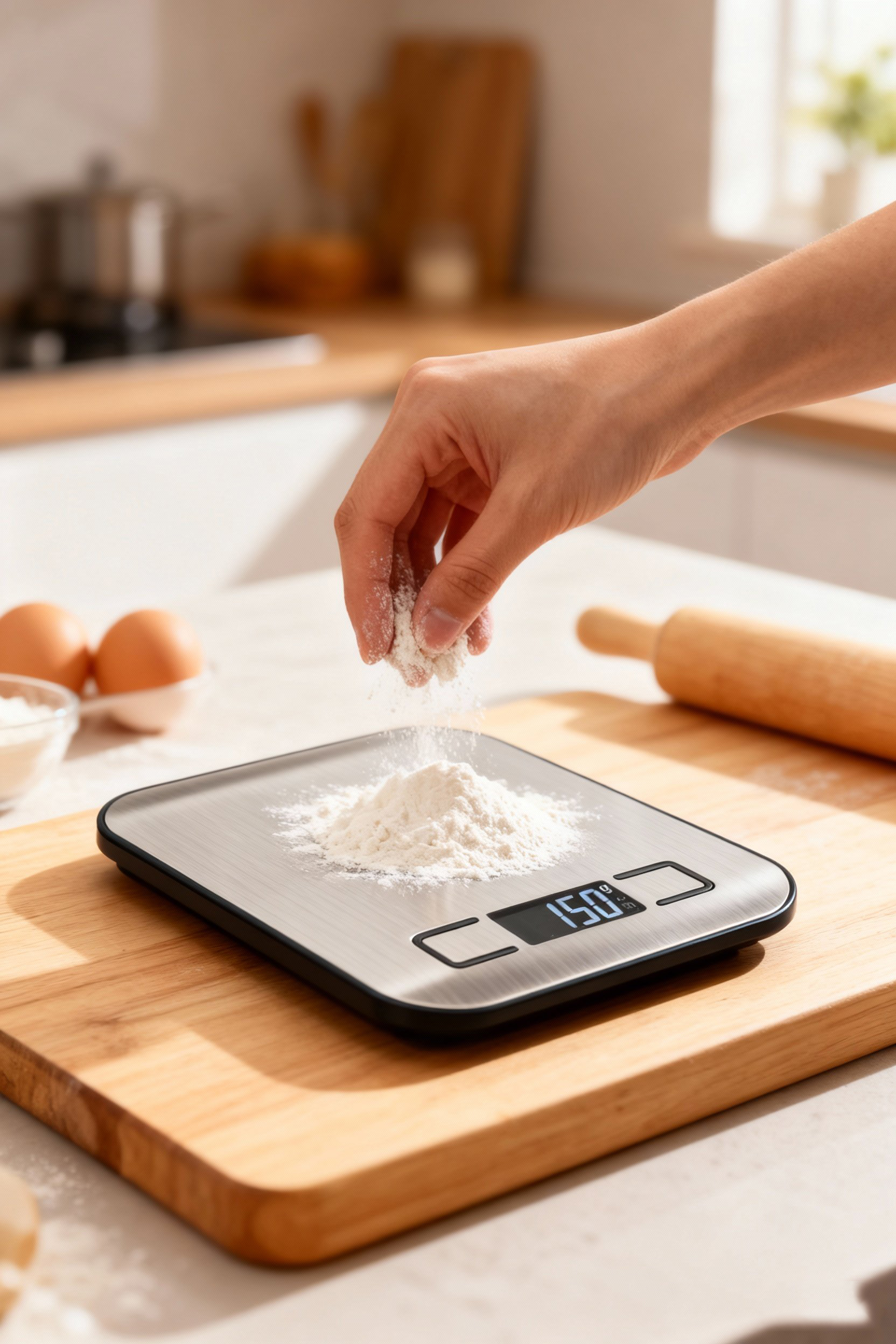 Dijital Hassas Mutfak Tartısı 10kg/1g - Paslanmaz Çelik Profesyonel Kuyumcu ve Diyet Terazisi 722655