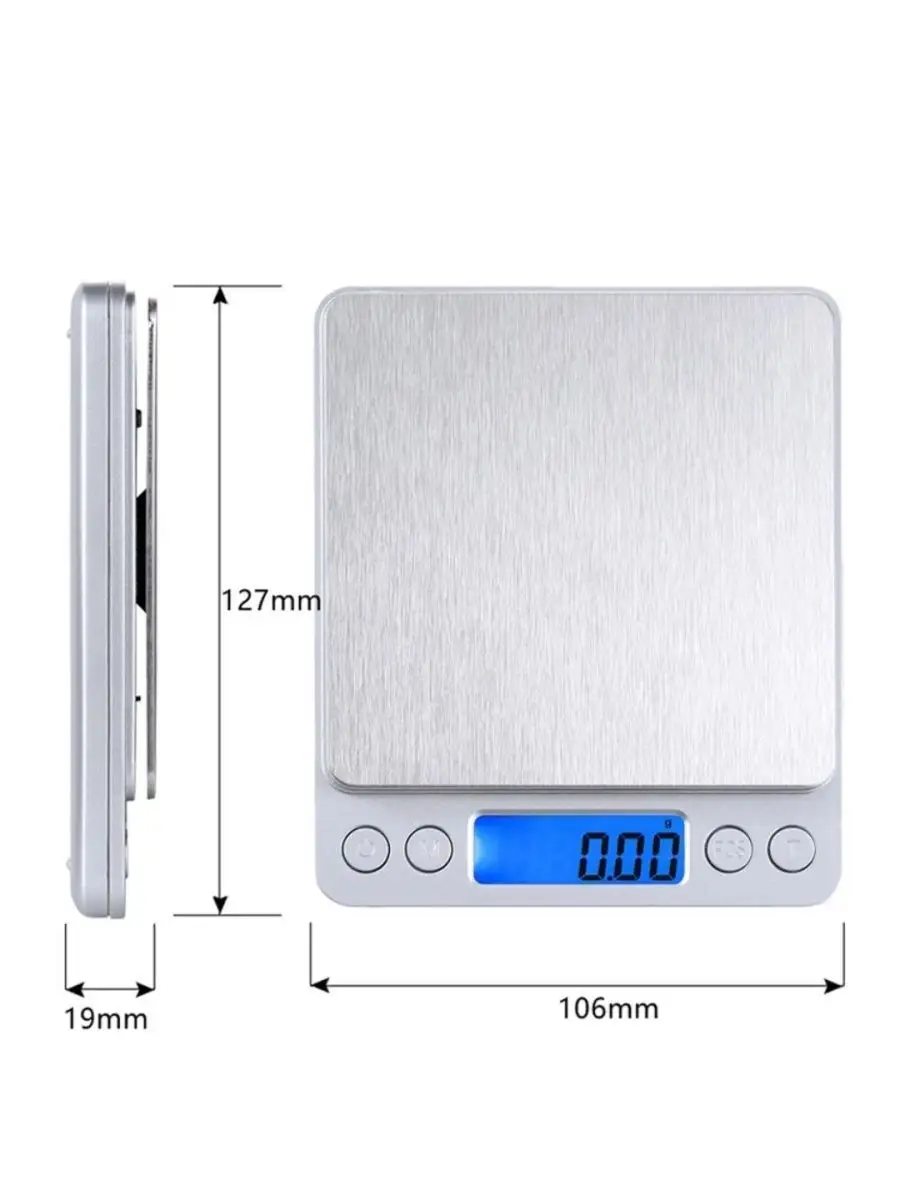 Hassas Terazi 0.01g - 500g Dijital Mutfak ve Kuyumcu Tartısı -  Diyet Tartısı Çelik Yüzey 722656